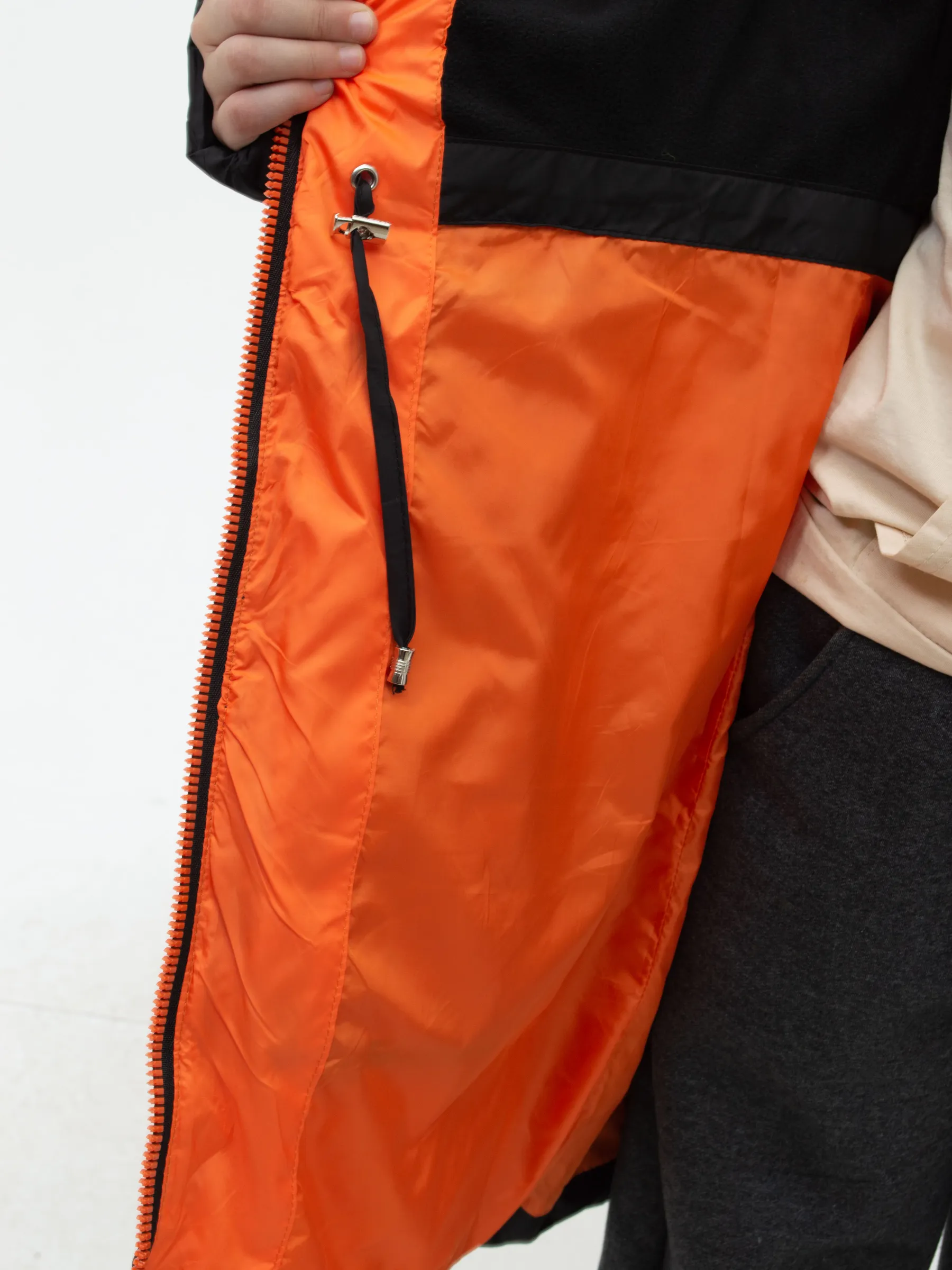 Куртка зимняя для девочки из хлопка и полиэстера