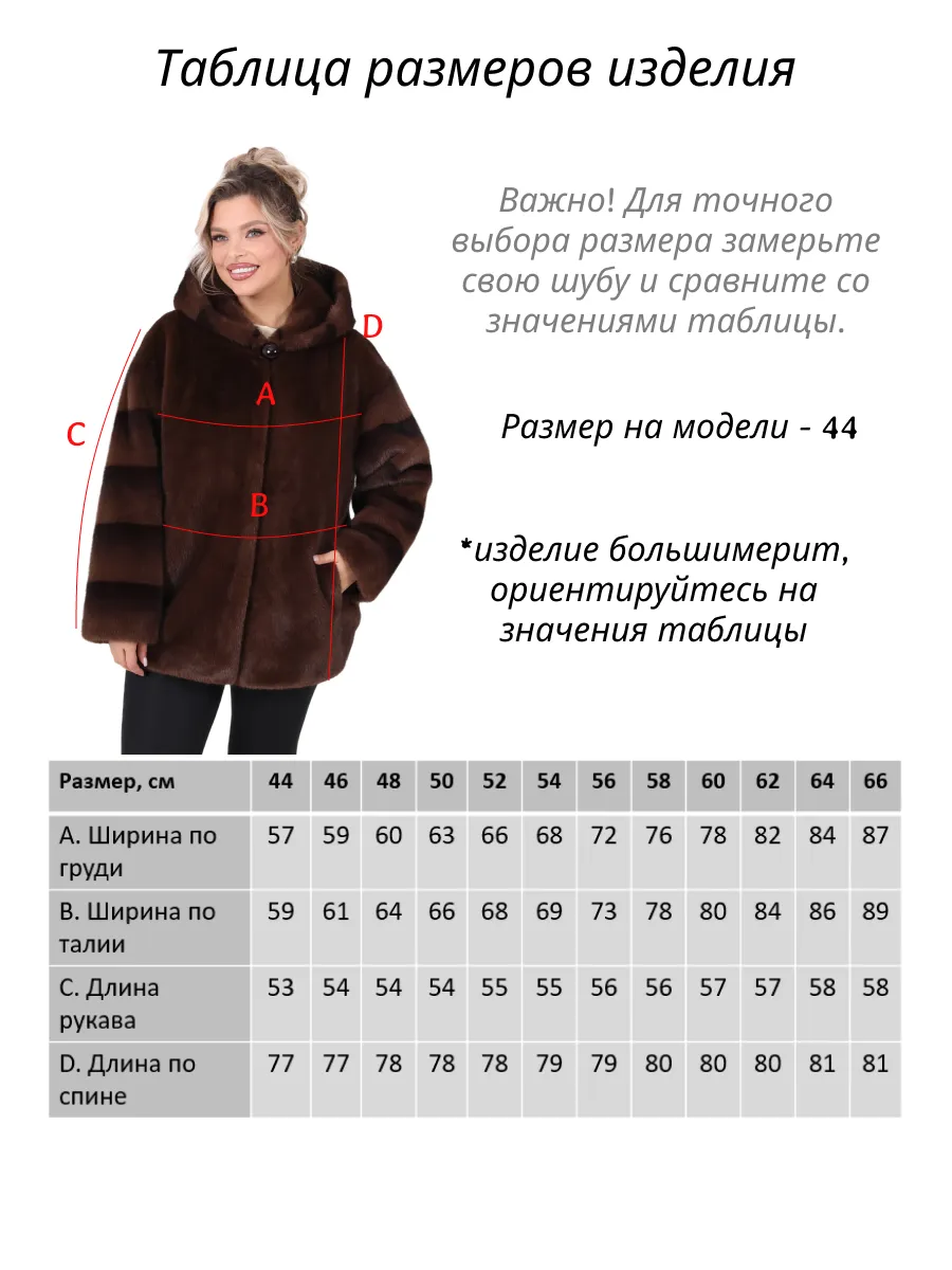 Шуба короткая из эко меха с капюшоном