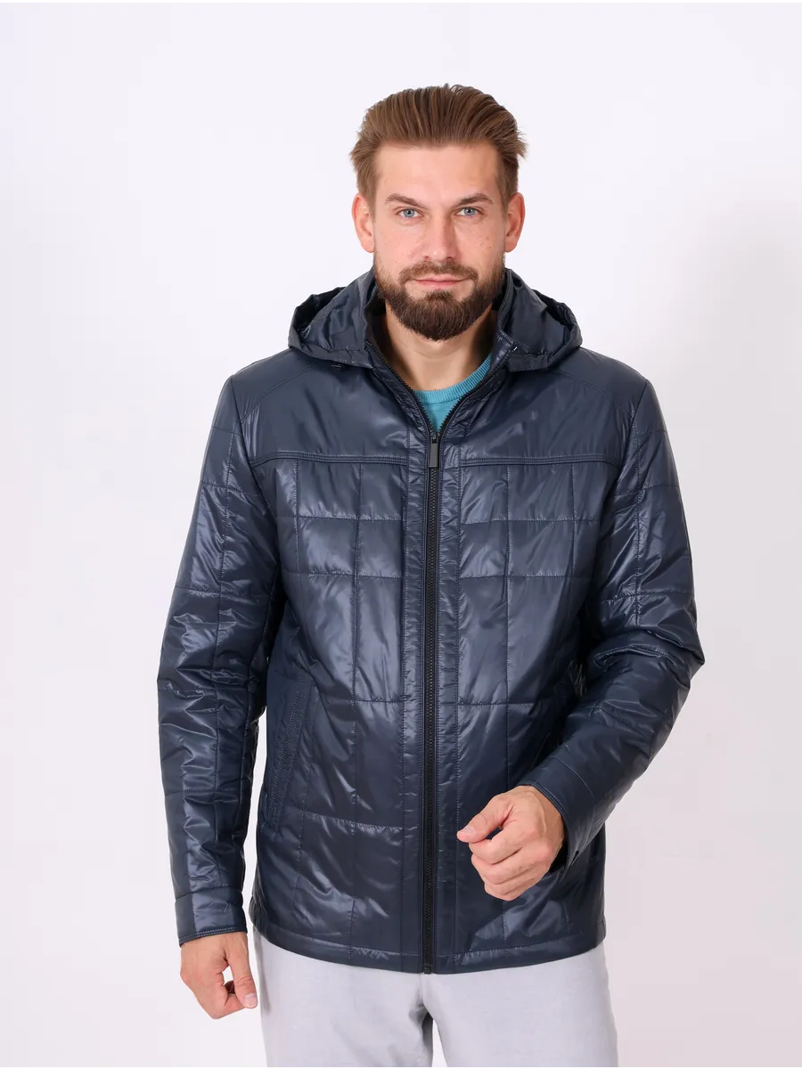 Куртка мужская демисезонная из полиэстера с синтепоном