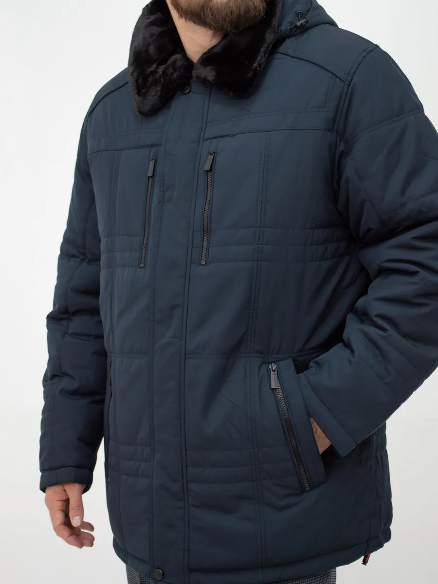 Куртка стеганая зимняя большого размера