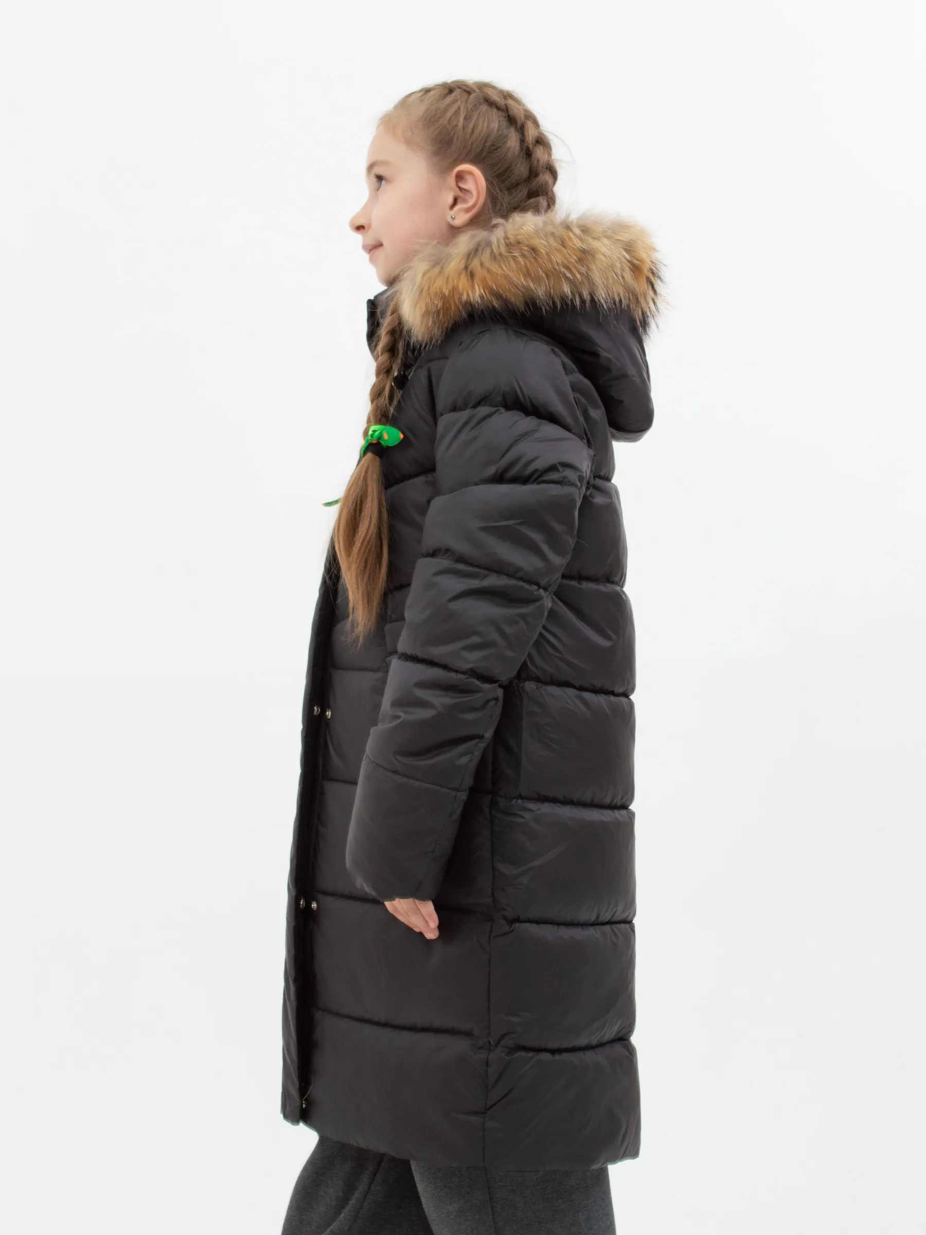 Куртка зимняя с мехом для девочки