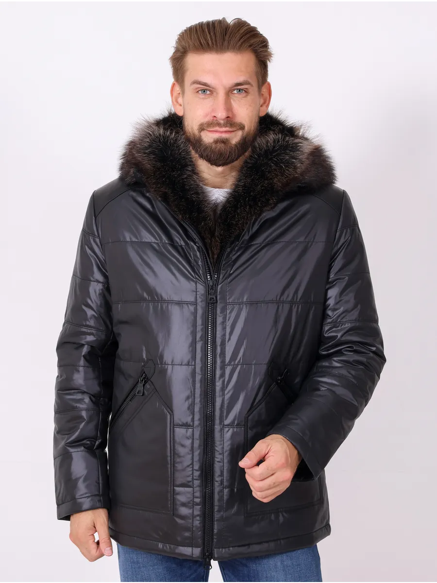 Куртка зимняя с натуральным мехом