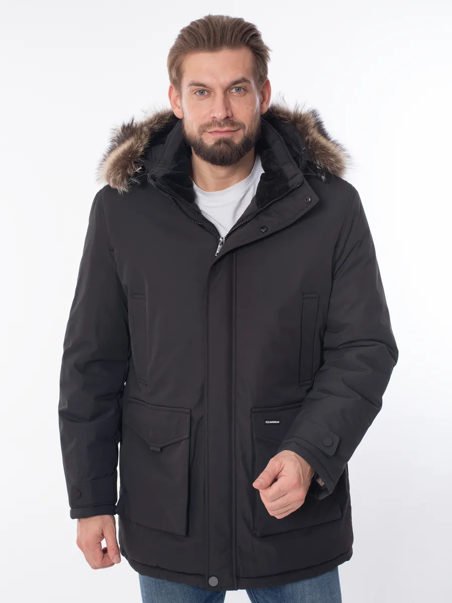 Куртка зимняя мужская с капюшоном