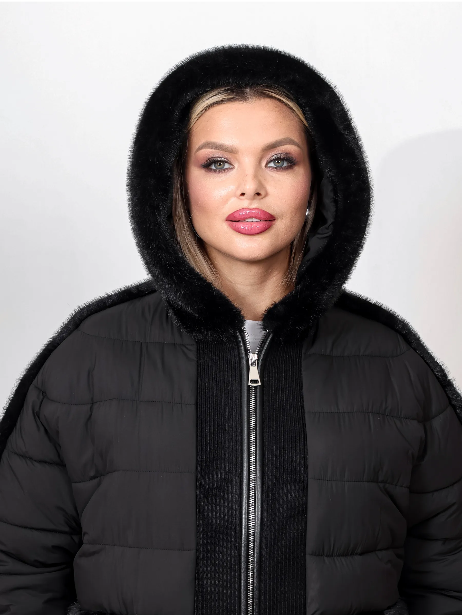 Шуба женская искусственная из эко меха, короткая куртка