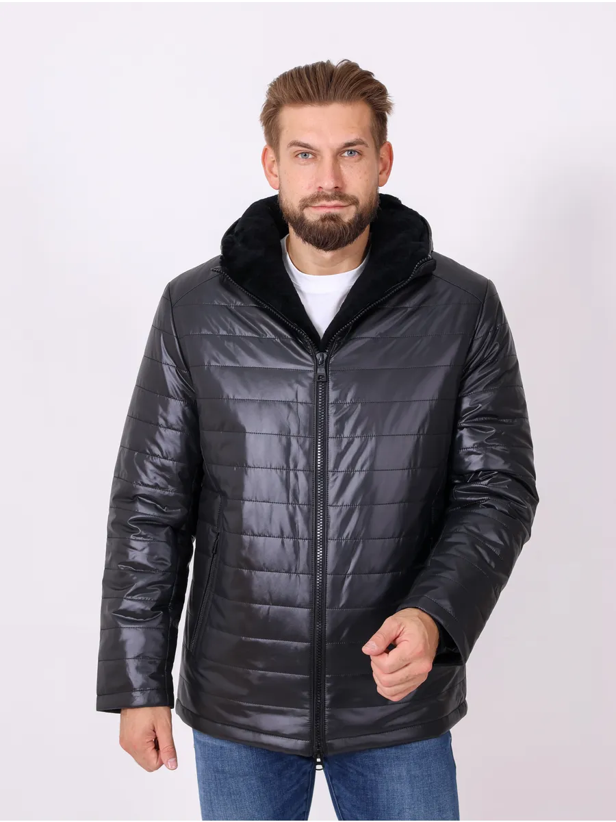 Куртка мужская зимняя с мехом мутона