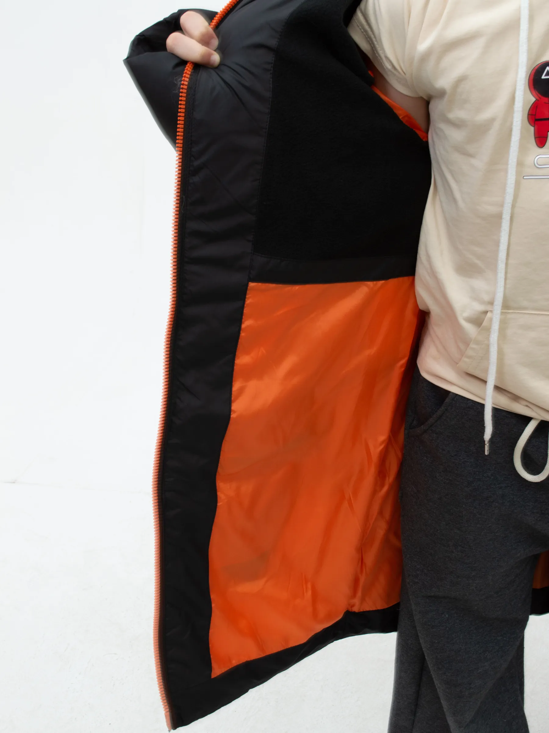 Куртка зимняя для девочки с мехом удлиненная