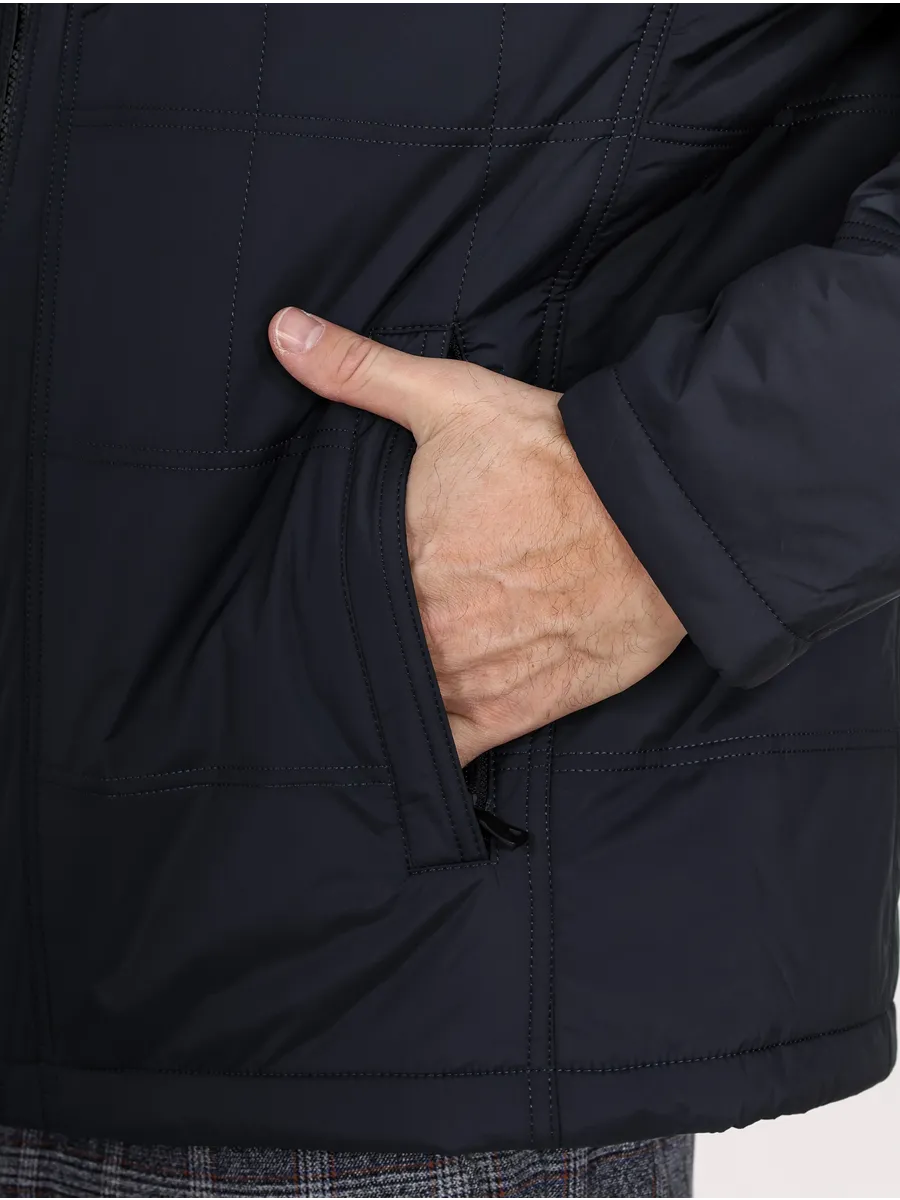 Куртка зимняя классическая из полиэстера с верблюжьей шерстью и норкой