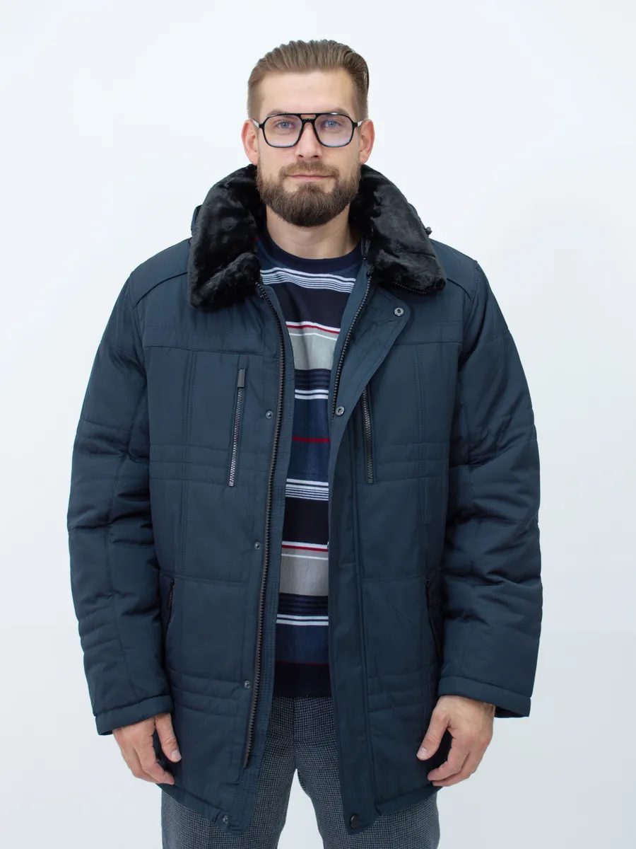 Куртка стеганая зимняя большого размера