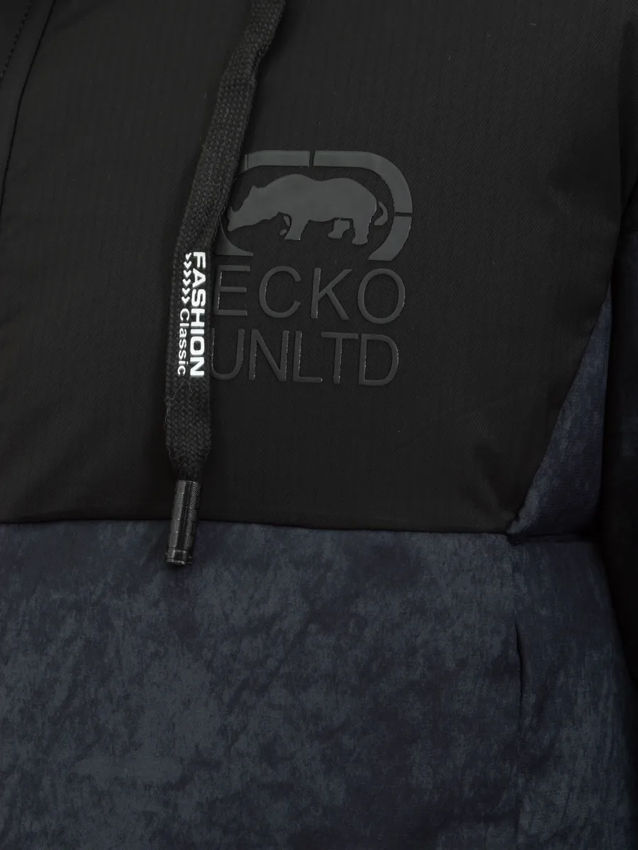 Куртка мужская зимняя короткая с капюшоном