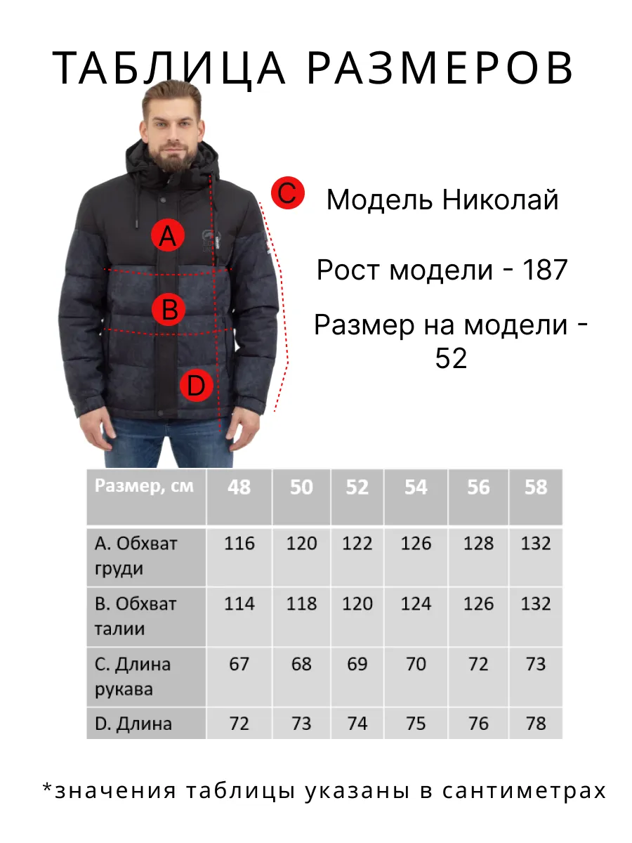 Куртка мужская зимняя короткая с капюшоном