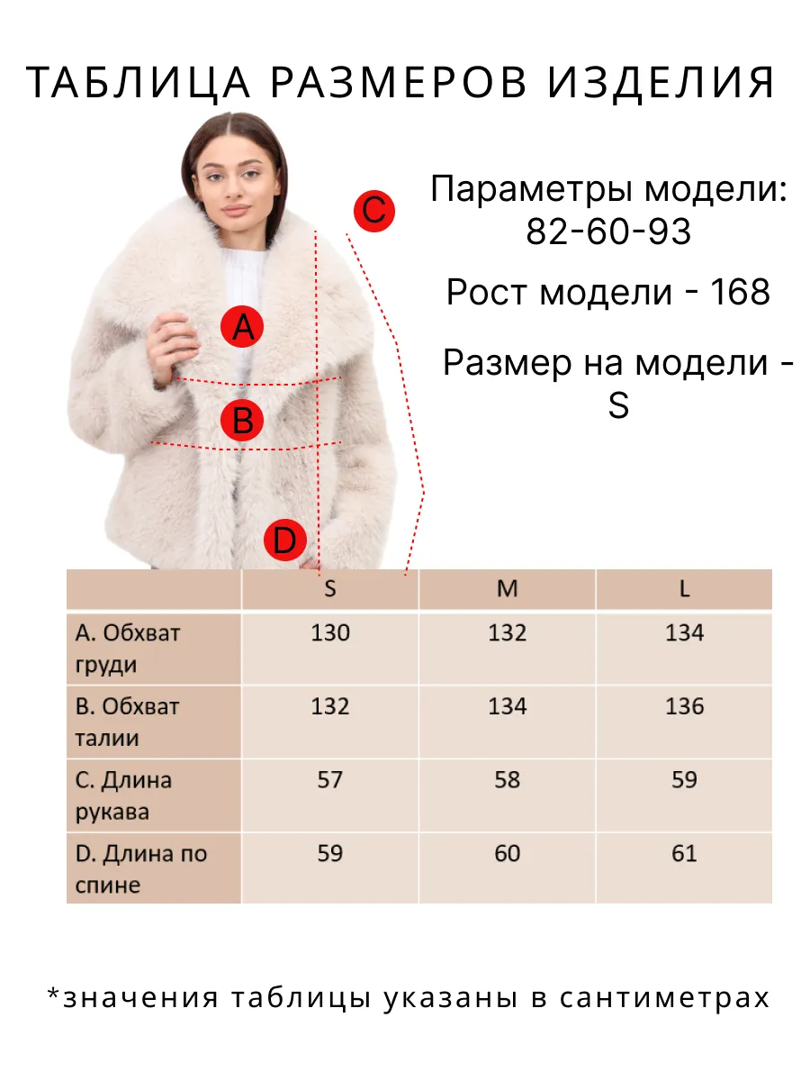 Шуба искусственная из экомеха укороченная