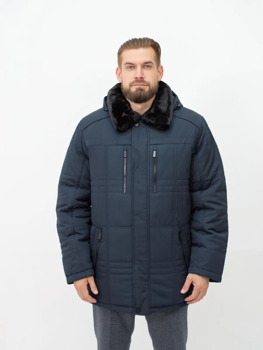 Куртка стеганая зимняя большого размера