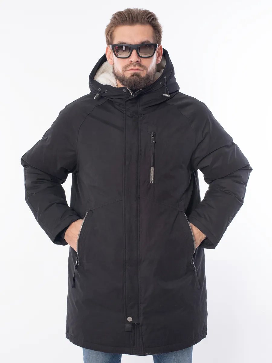 Куртка парка мужская зимняя с капюшоном