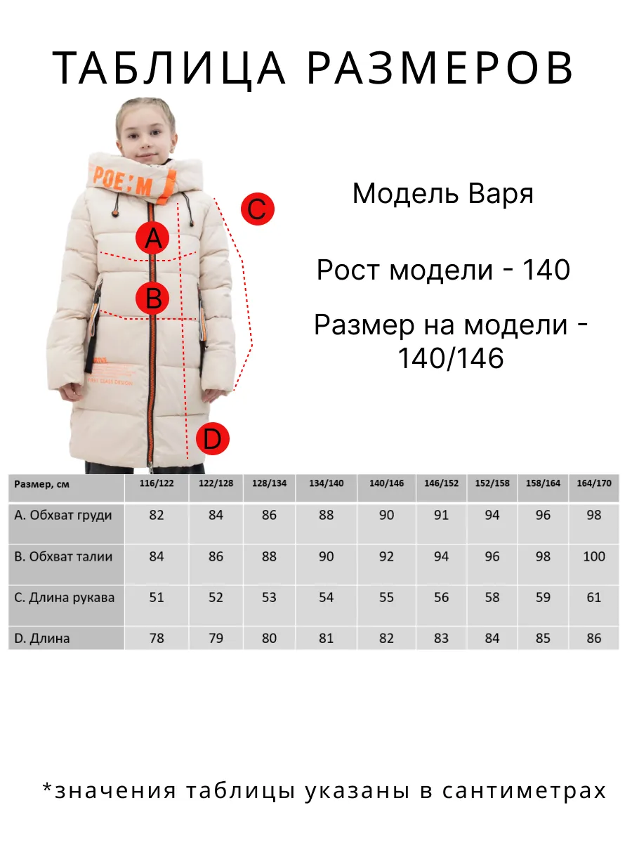 Куртка для девочки зимняя