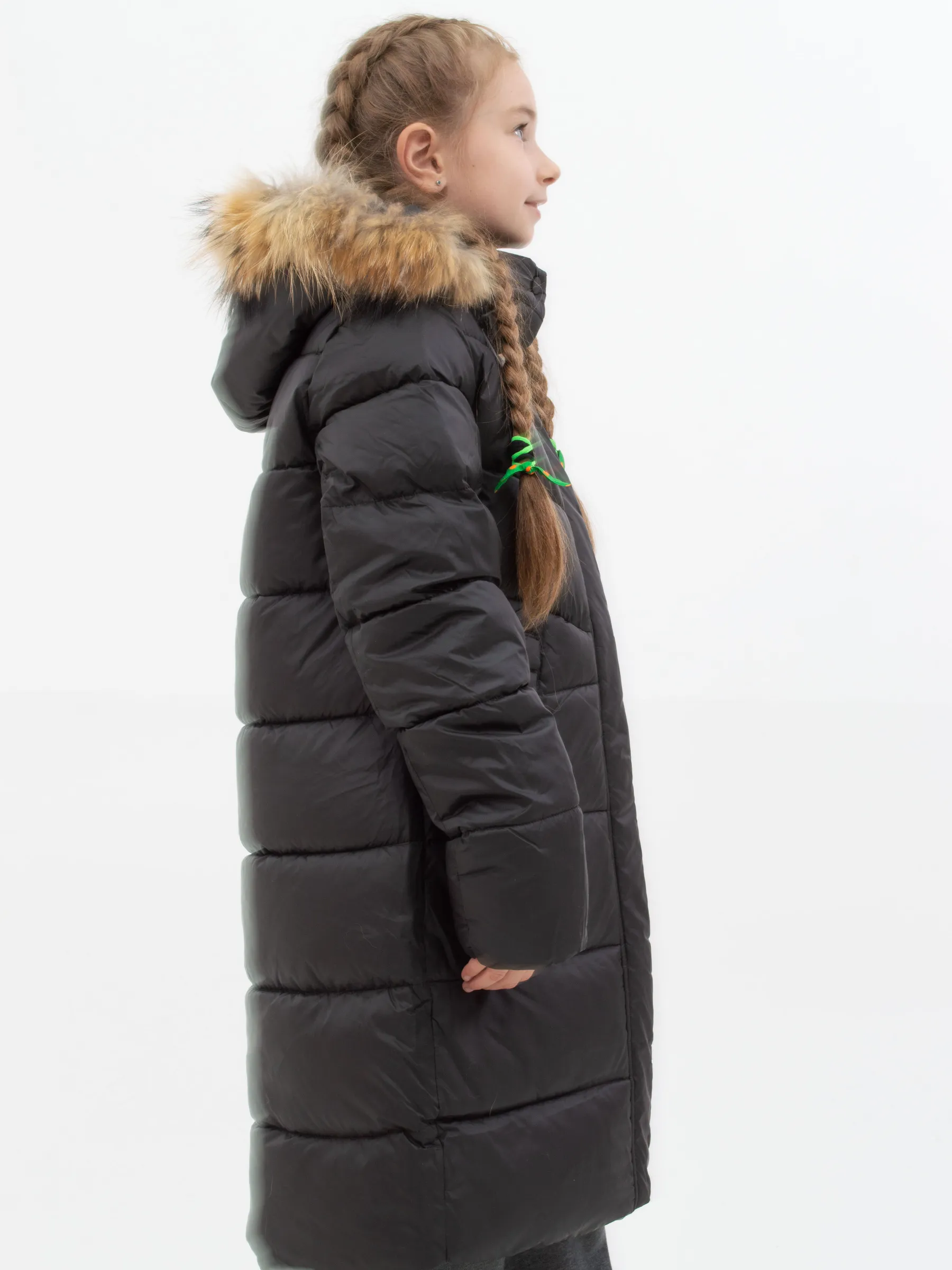 Куртка зимняя с мехом для девочки