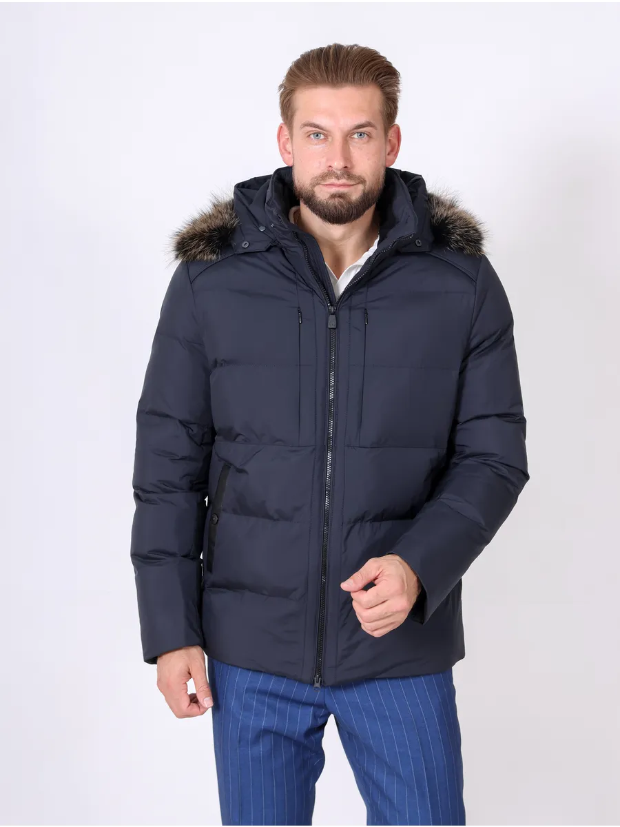 Куртка мужская зимняя из полиэстера с синтепоном