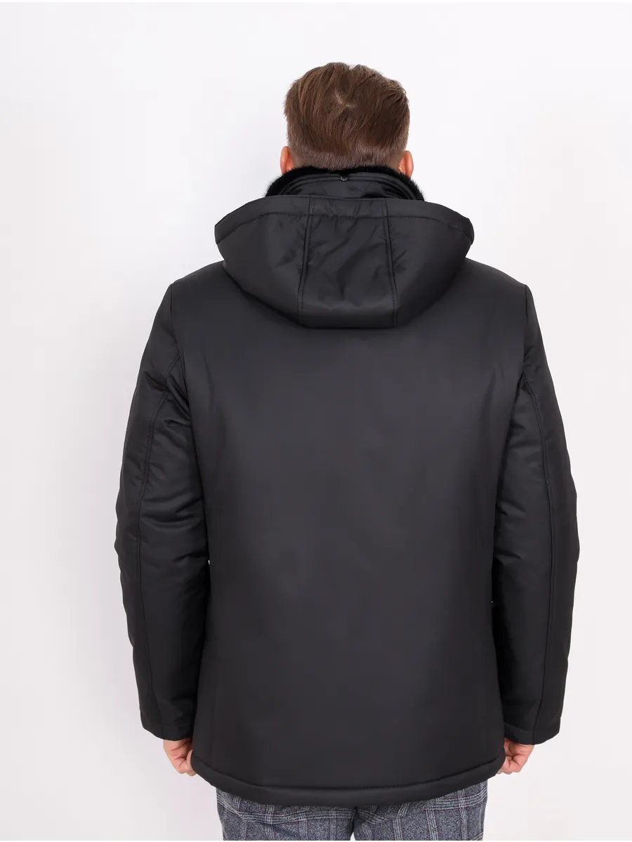 Куртка зимняя классическая с натуральным мехом