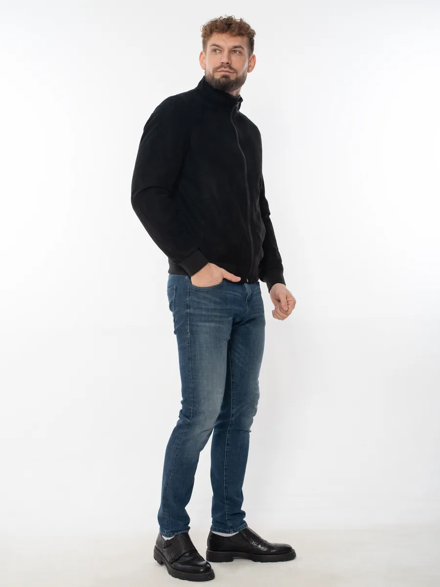 Ветровка замшевая мужская