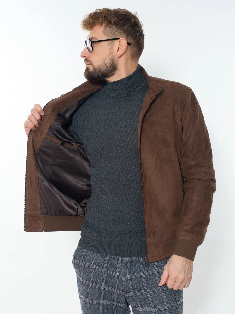 Ветровка замшевая мужская