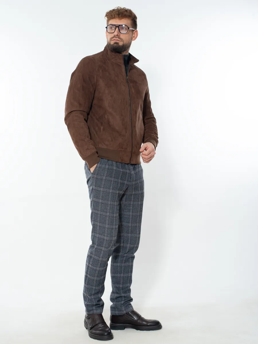 Ветровка замшевая мужская