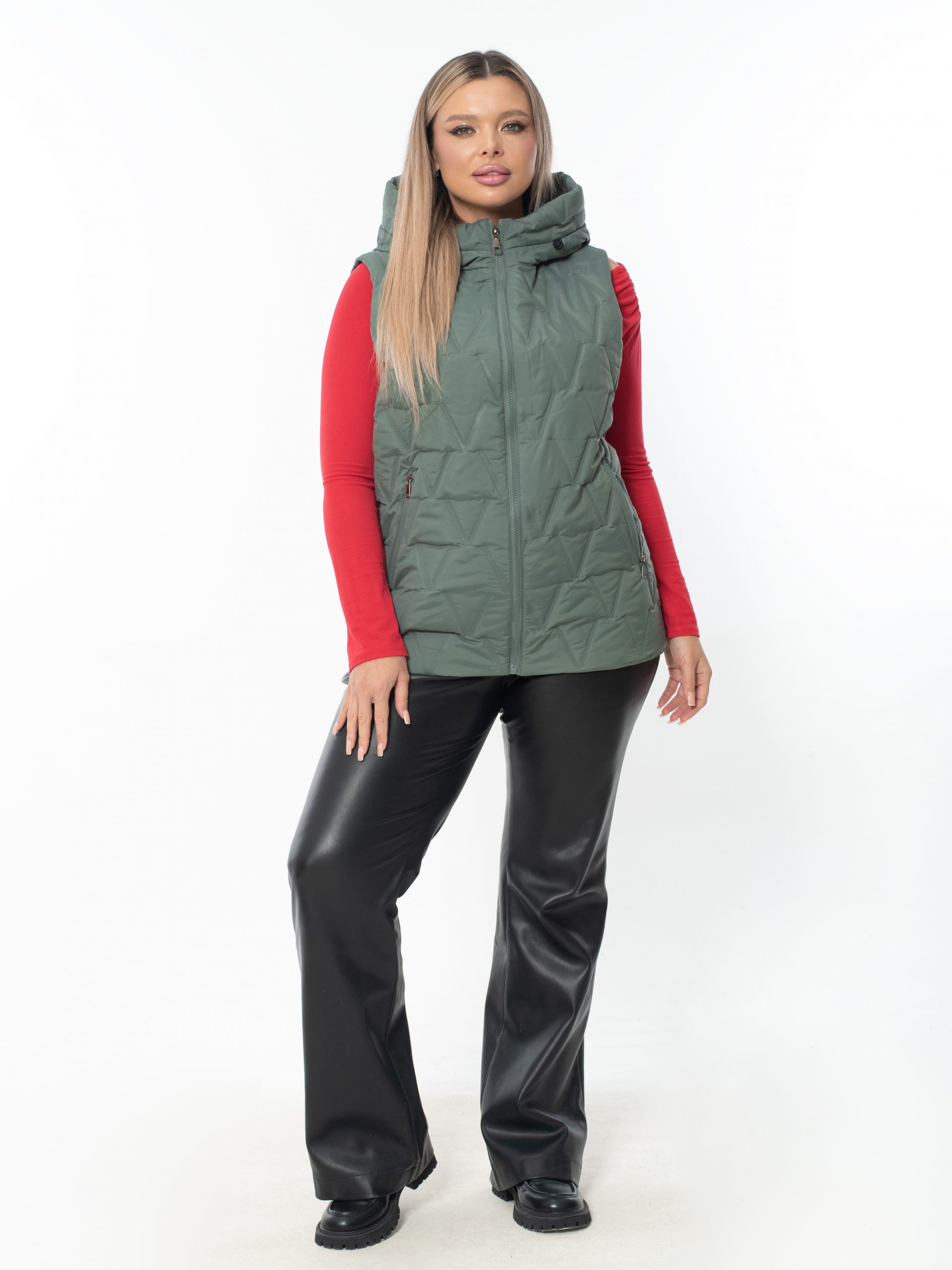 Жилет женский демисезонный оверсайз