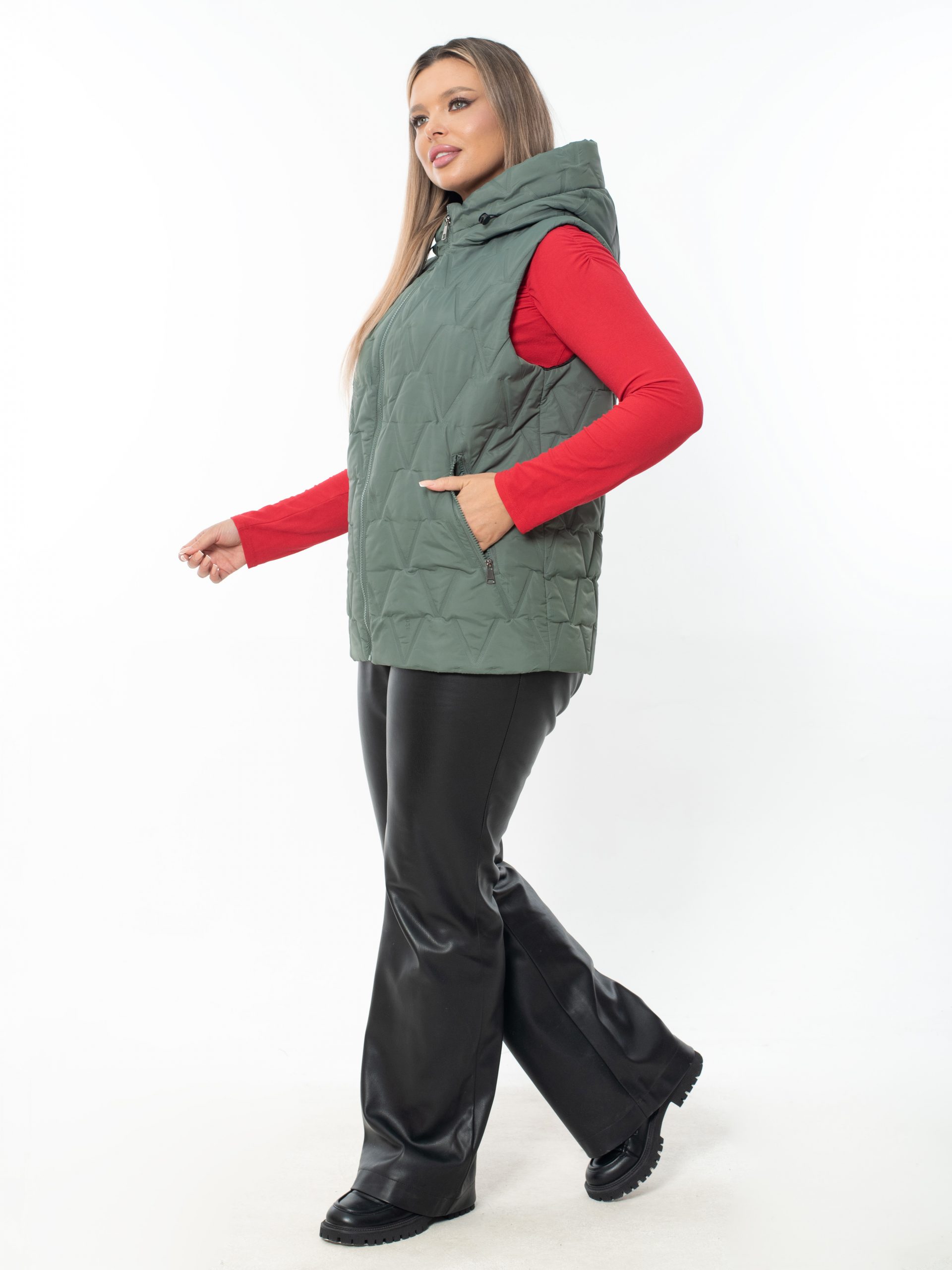 Жилет женский демисезонный оверсайз