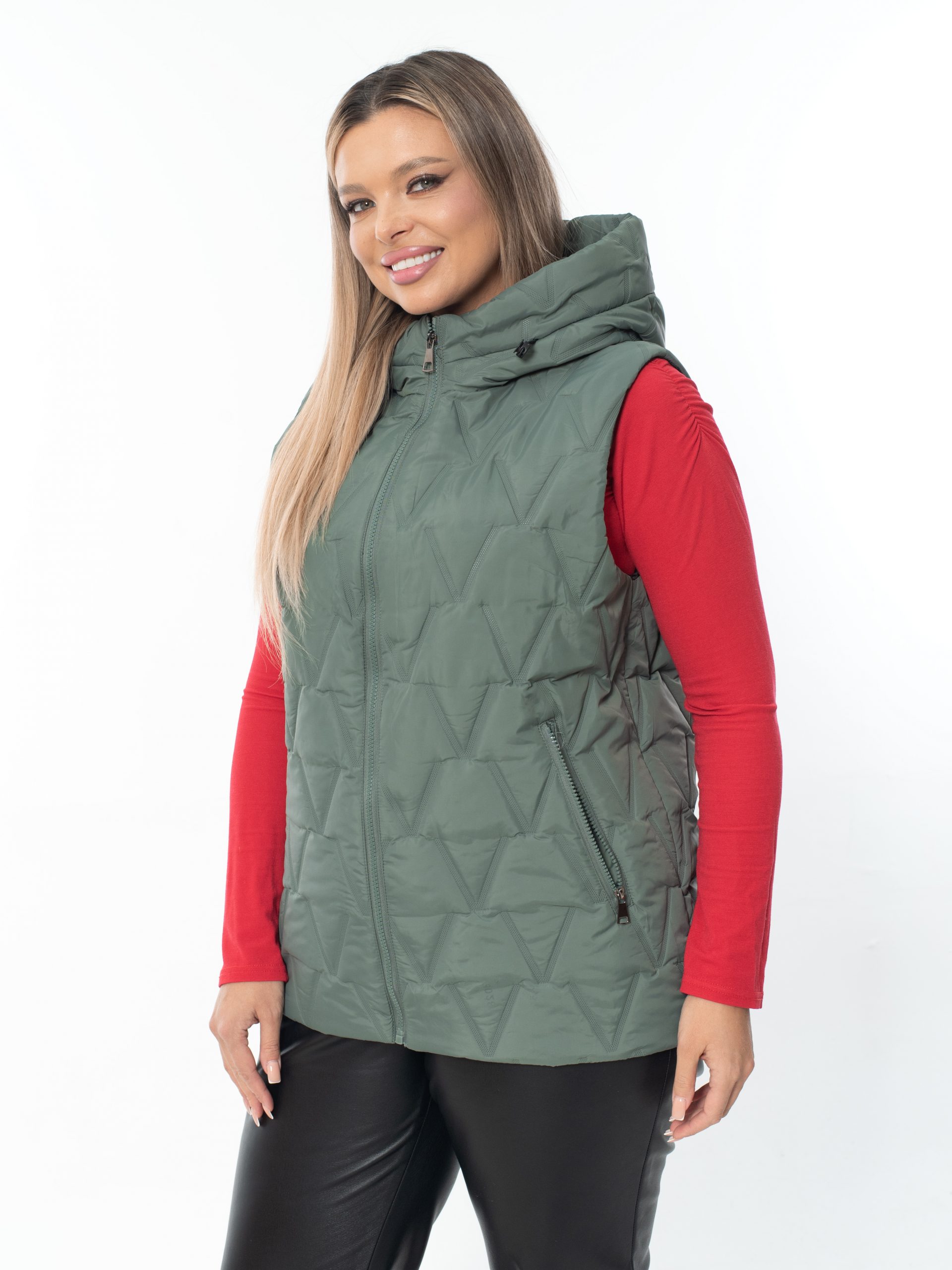 Жилет женский демисезонный оверсайз