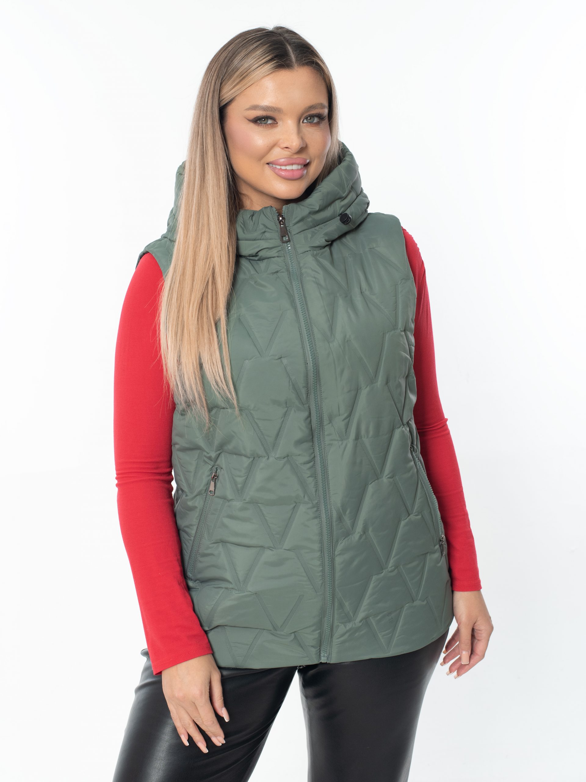 Жилет женский демисезонный оверсайз