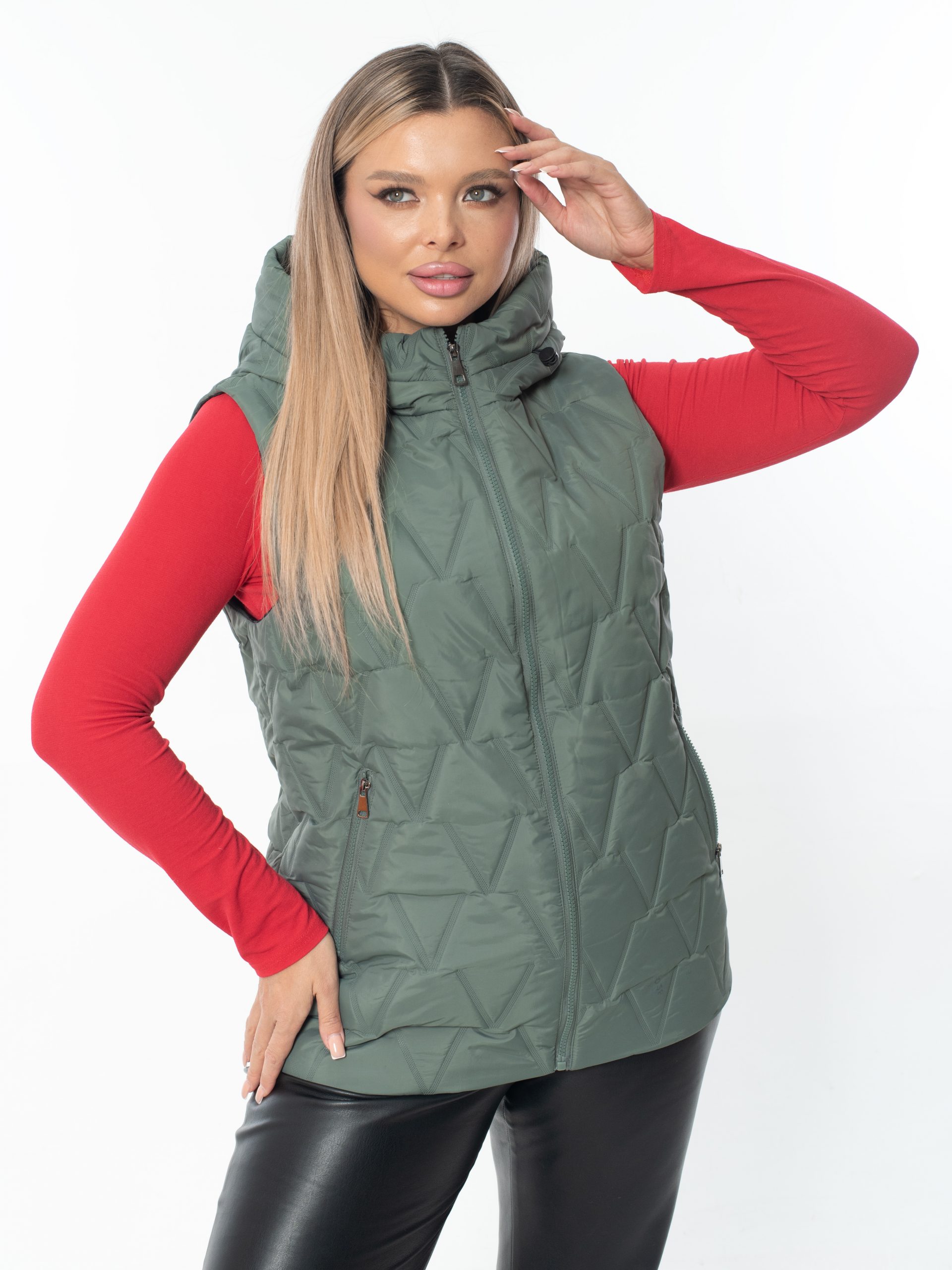 Жилет женский демисезонный оверсайз