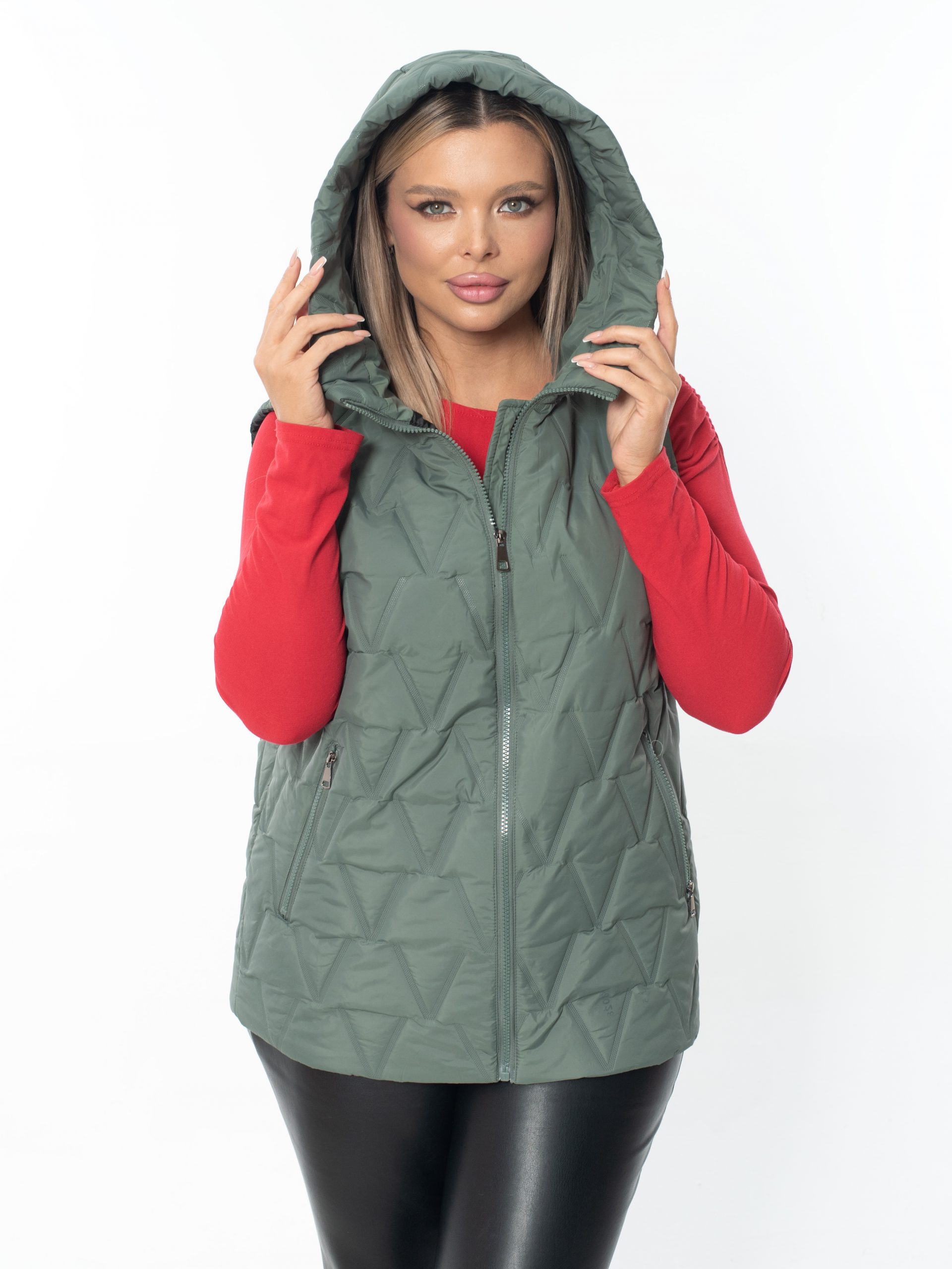 Жилет женский демисезонный оверсайз