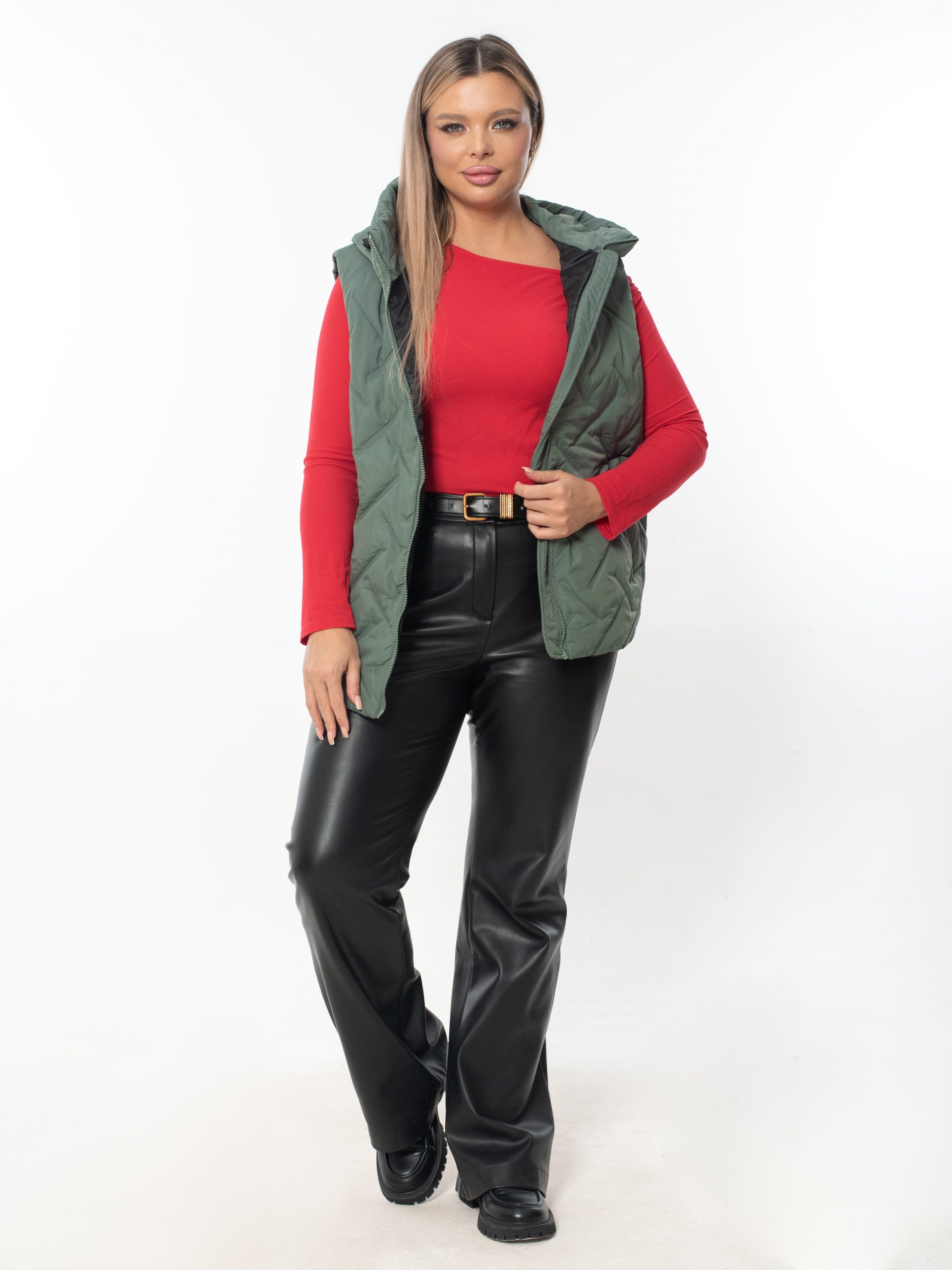 Жилет женский демисезонный оверсайз