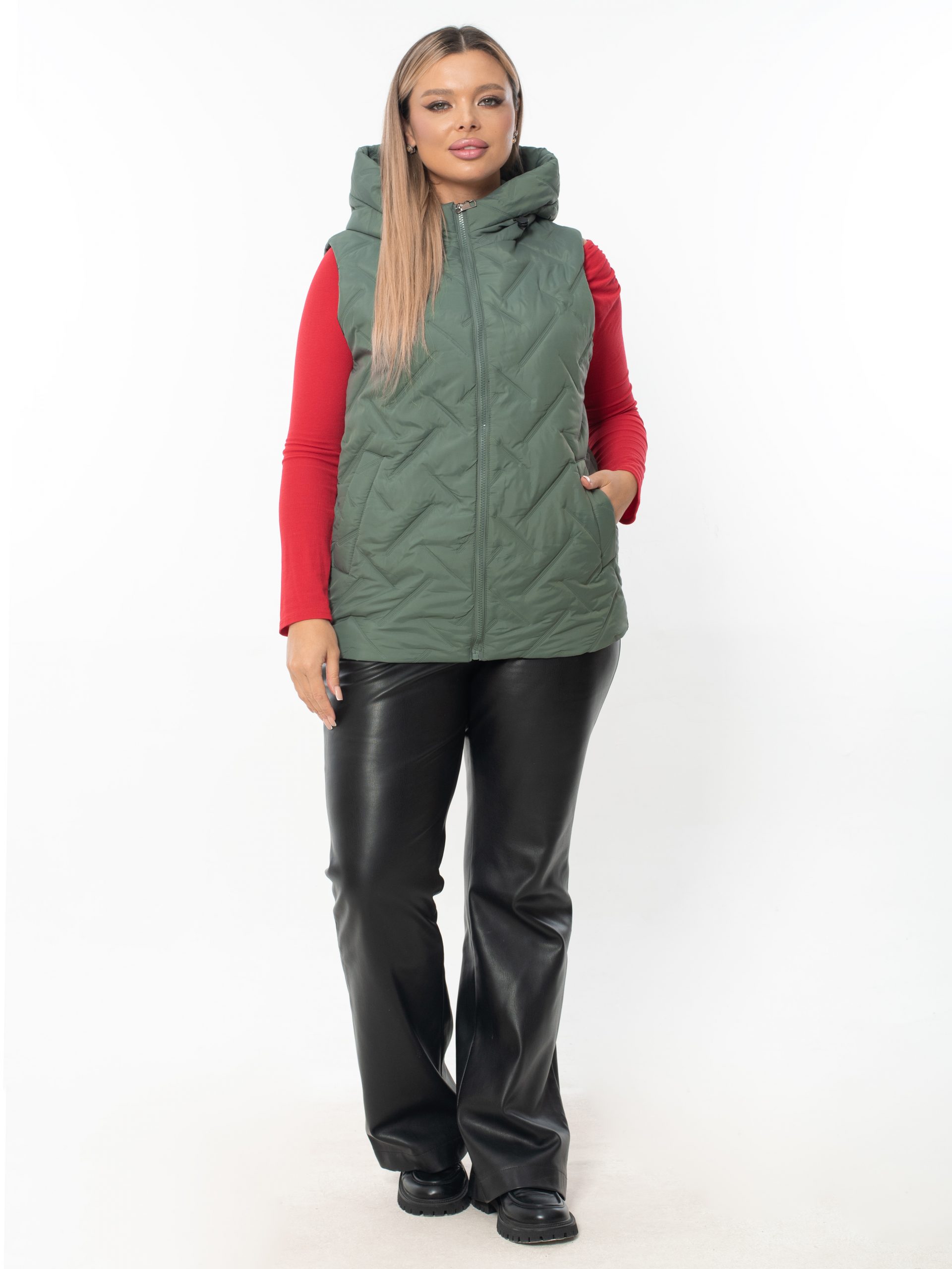 Жилет женский демисезонный оверсайз