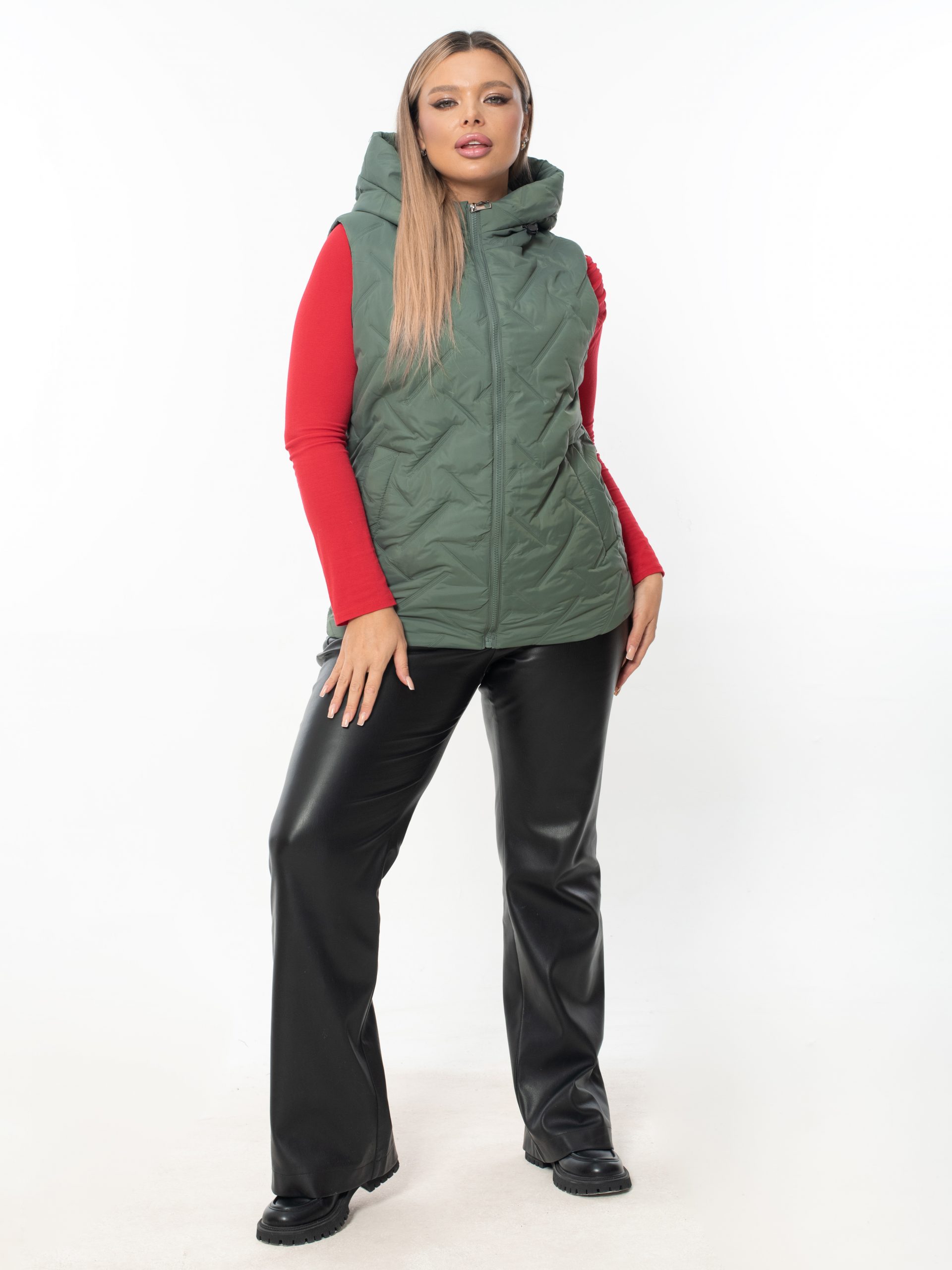 Жилет женский демисезонный оверсайз