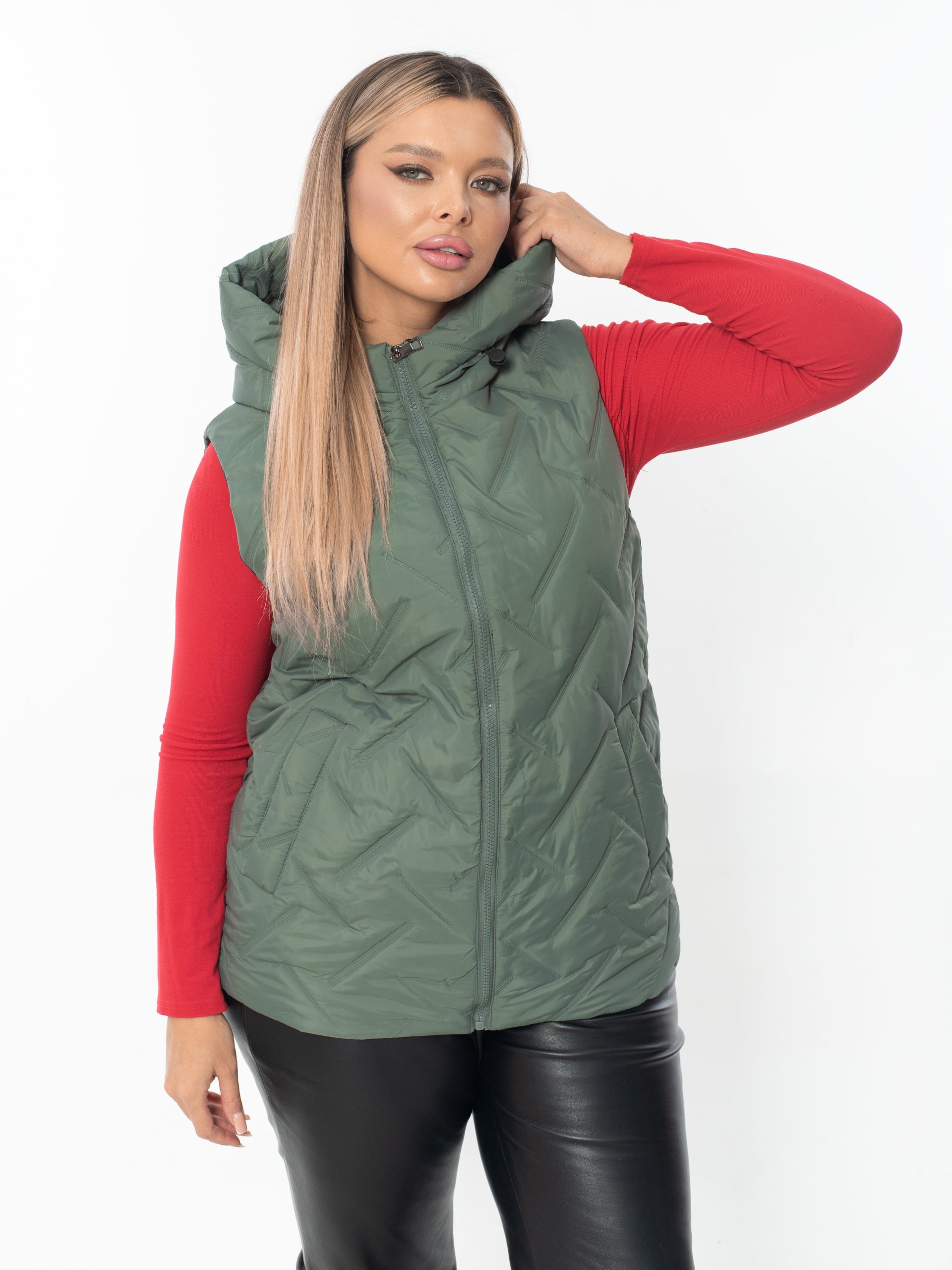 Жилет женский демисезонный оверсайз