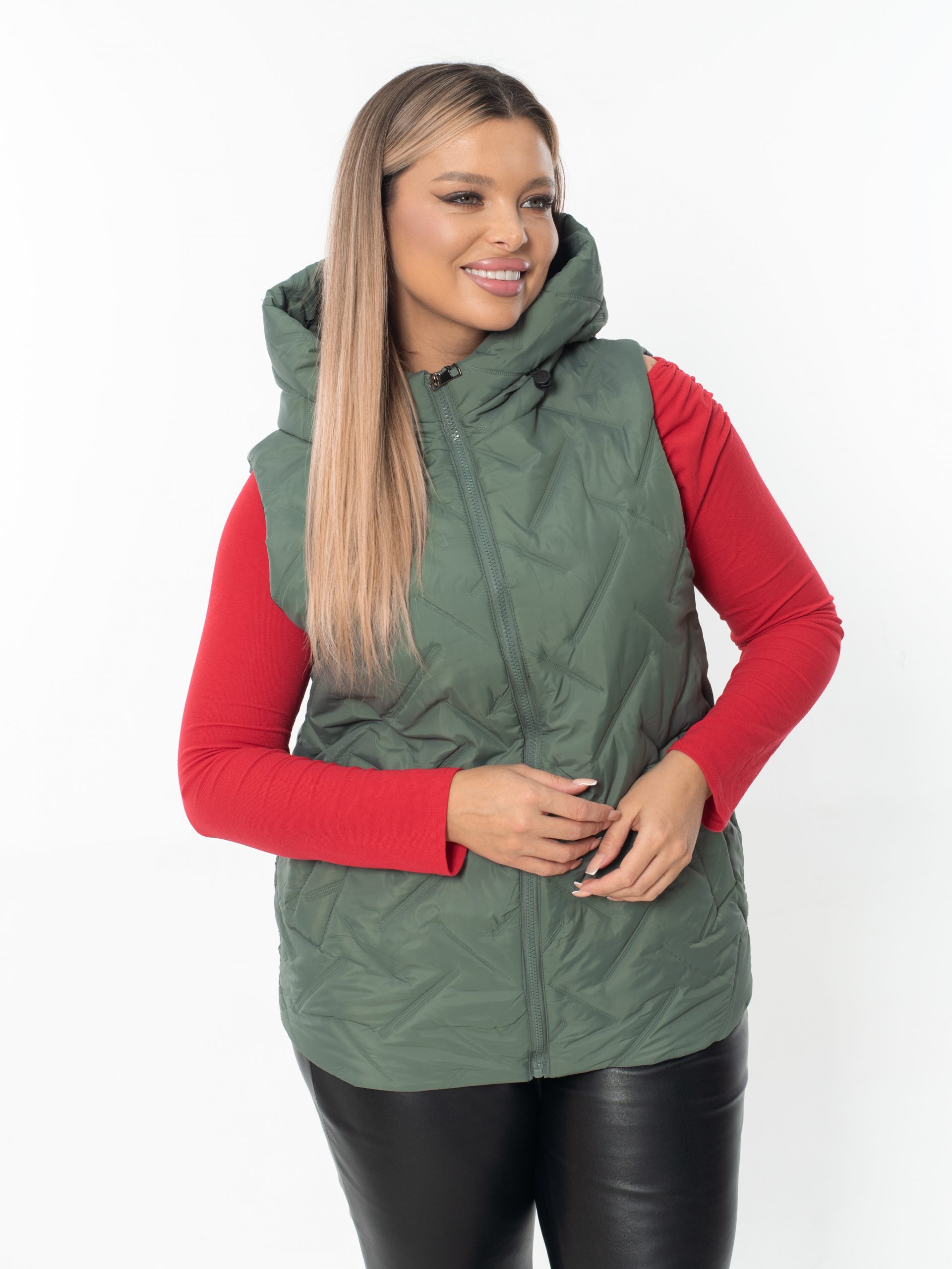 Жилет женский демисезонный оверсайз