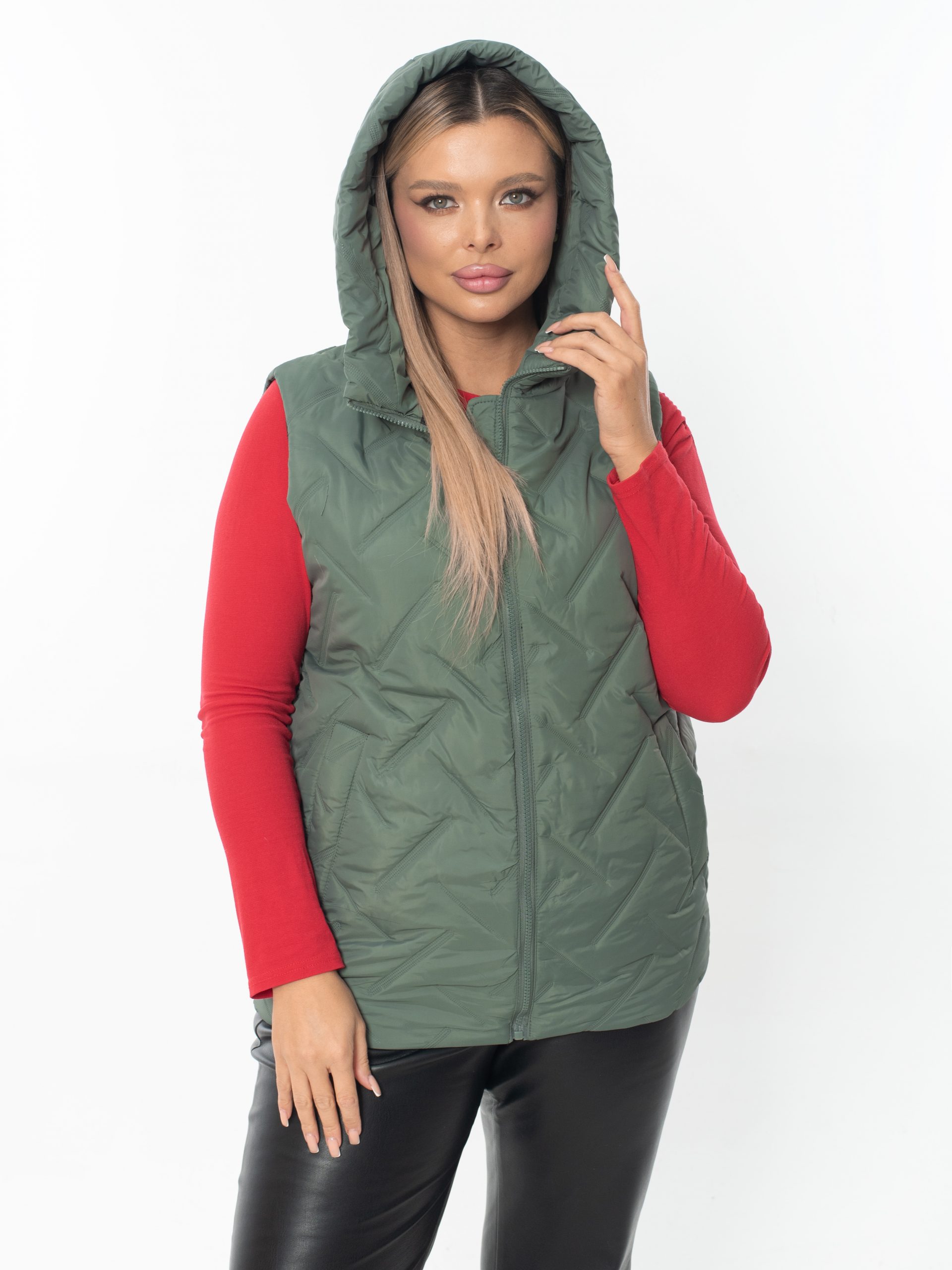 Жилет женский демисезонный оверсайз