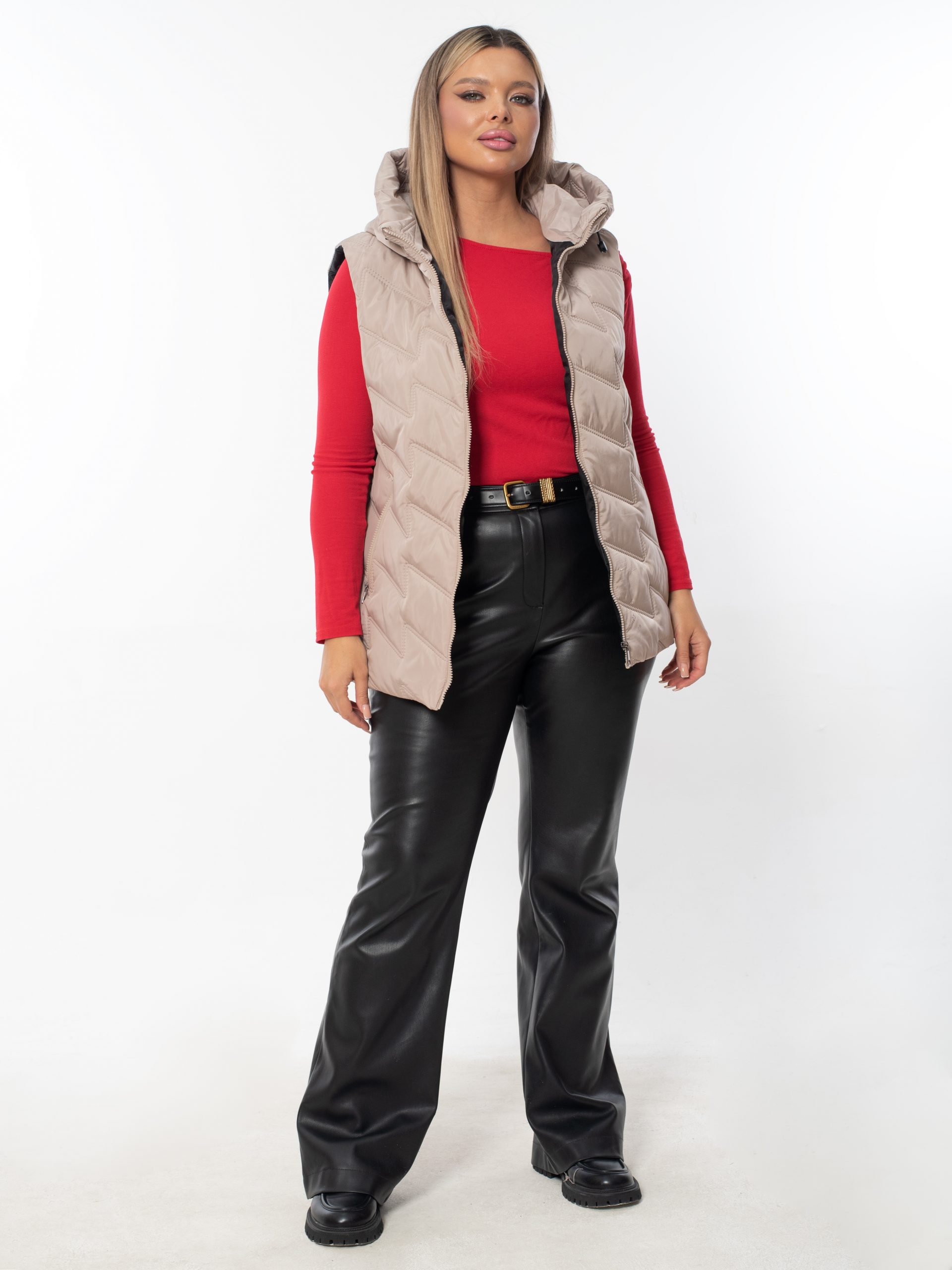 Жилет женский демисезонный оверсайз