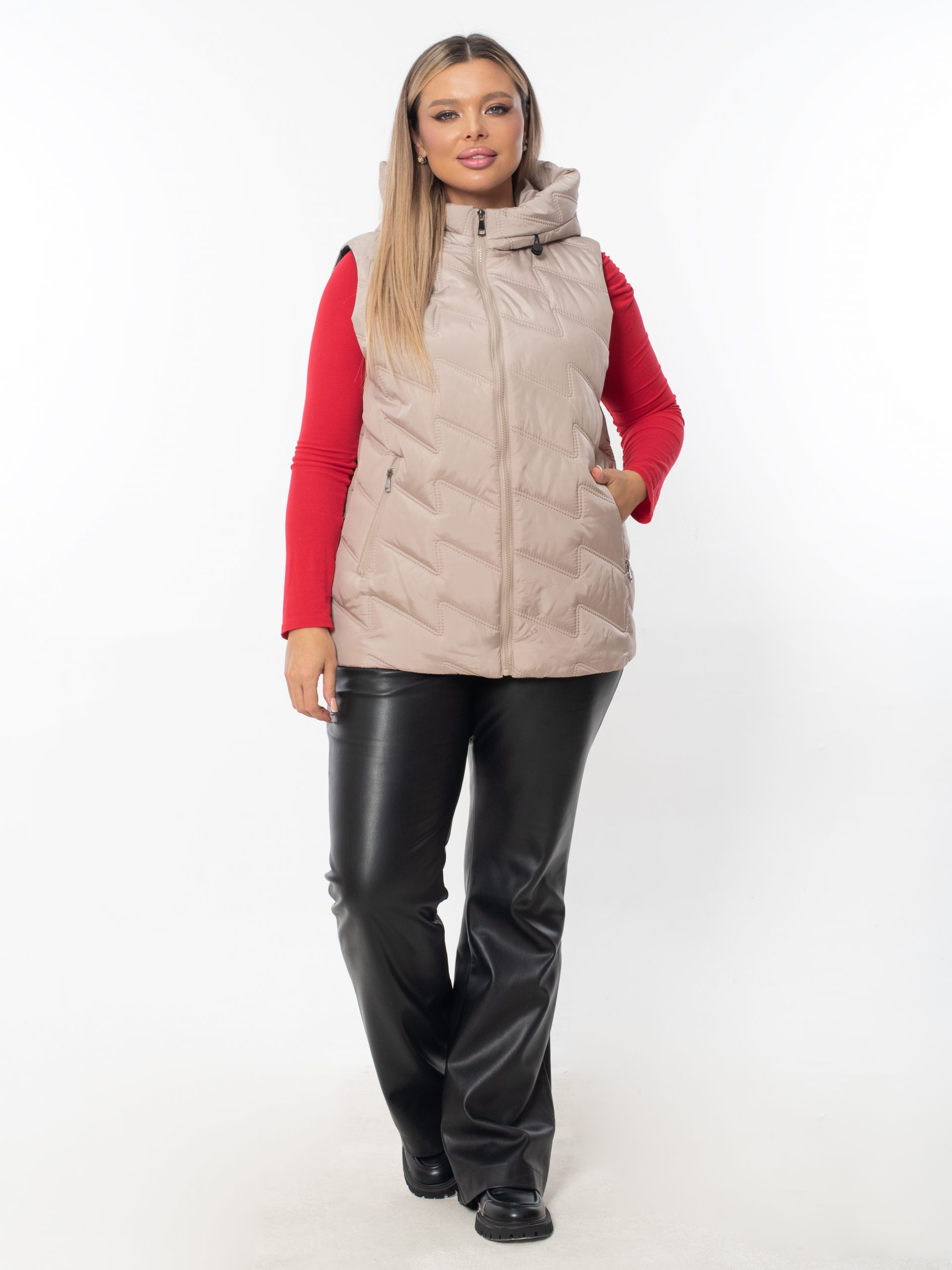 Жилет женский демисезонный оверсайз