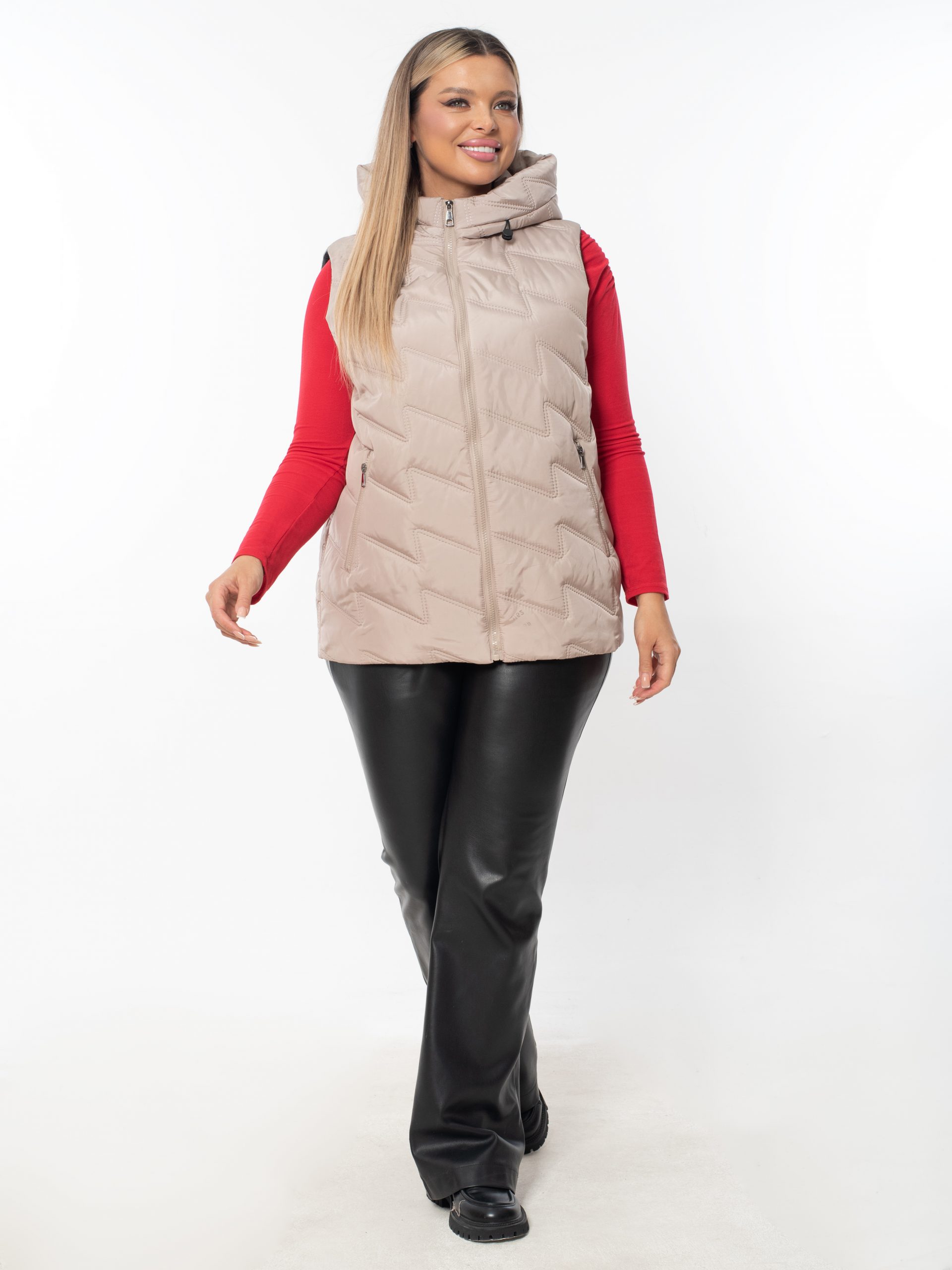 Жилет женский демисезонный оверсайз