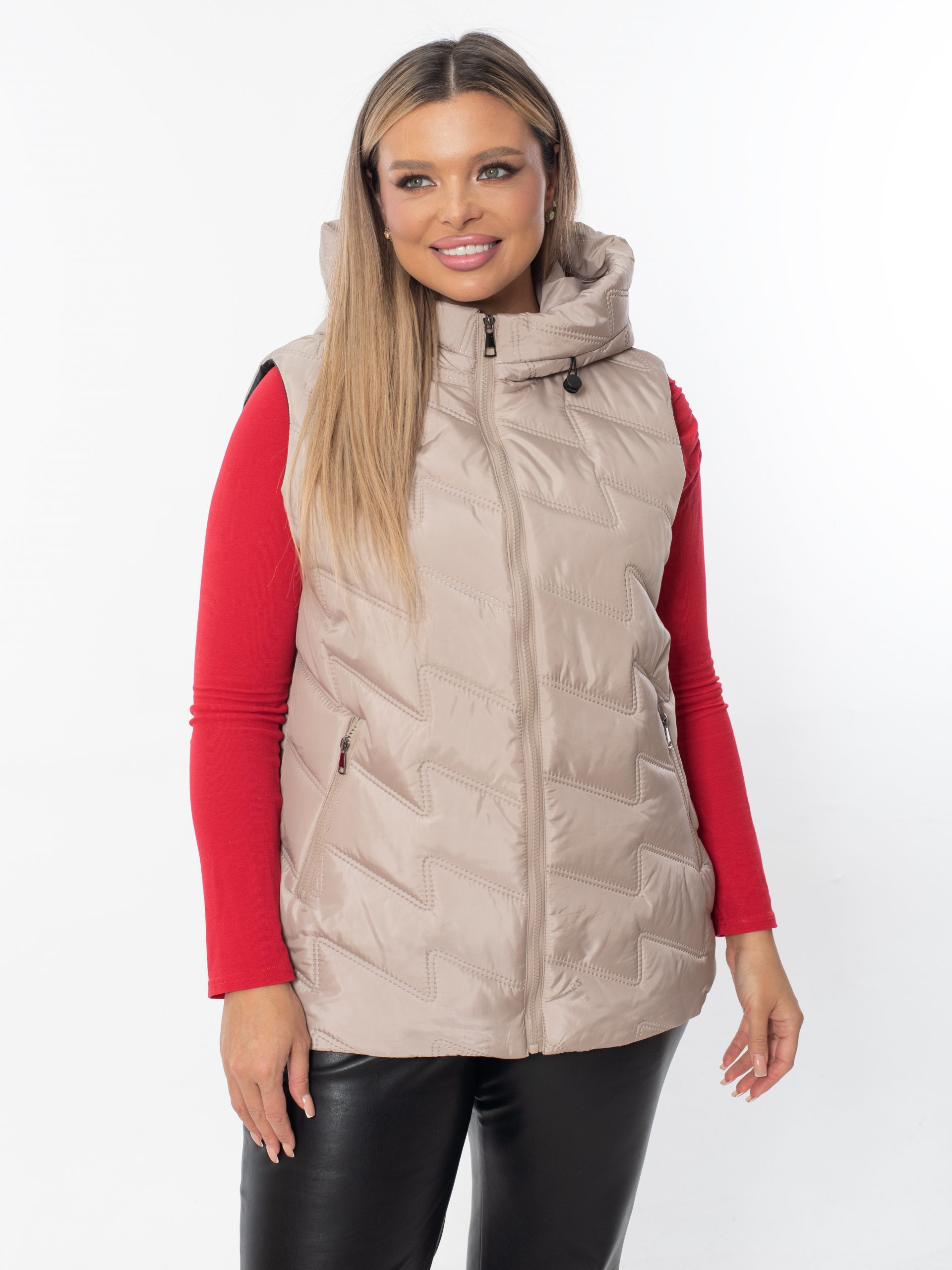 Жилет женский демисезонный оверсайз