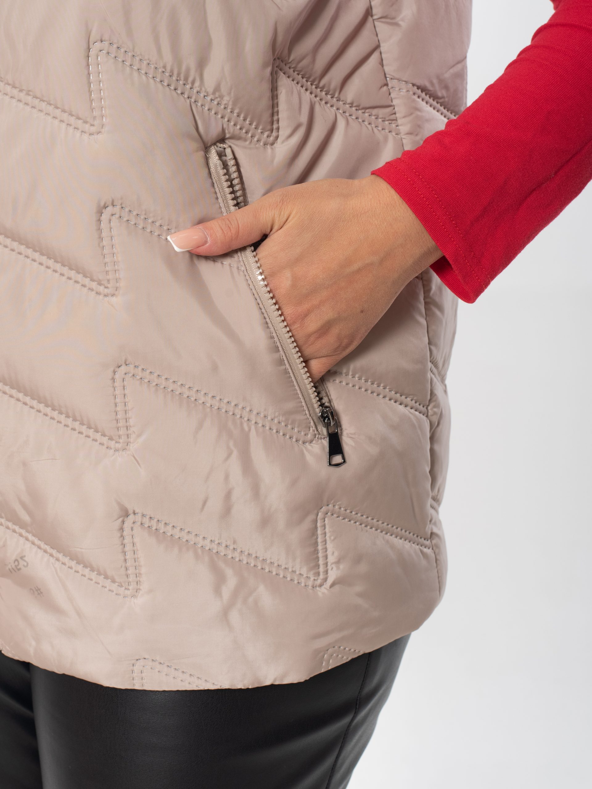 Жилет женский демисезонный оверсайз