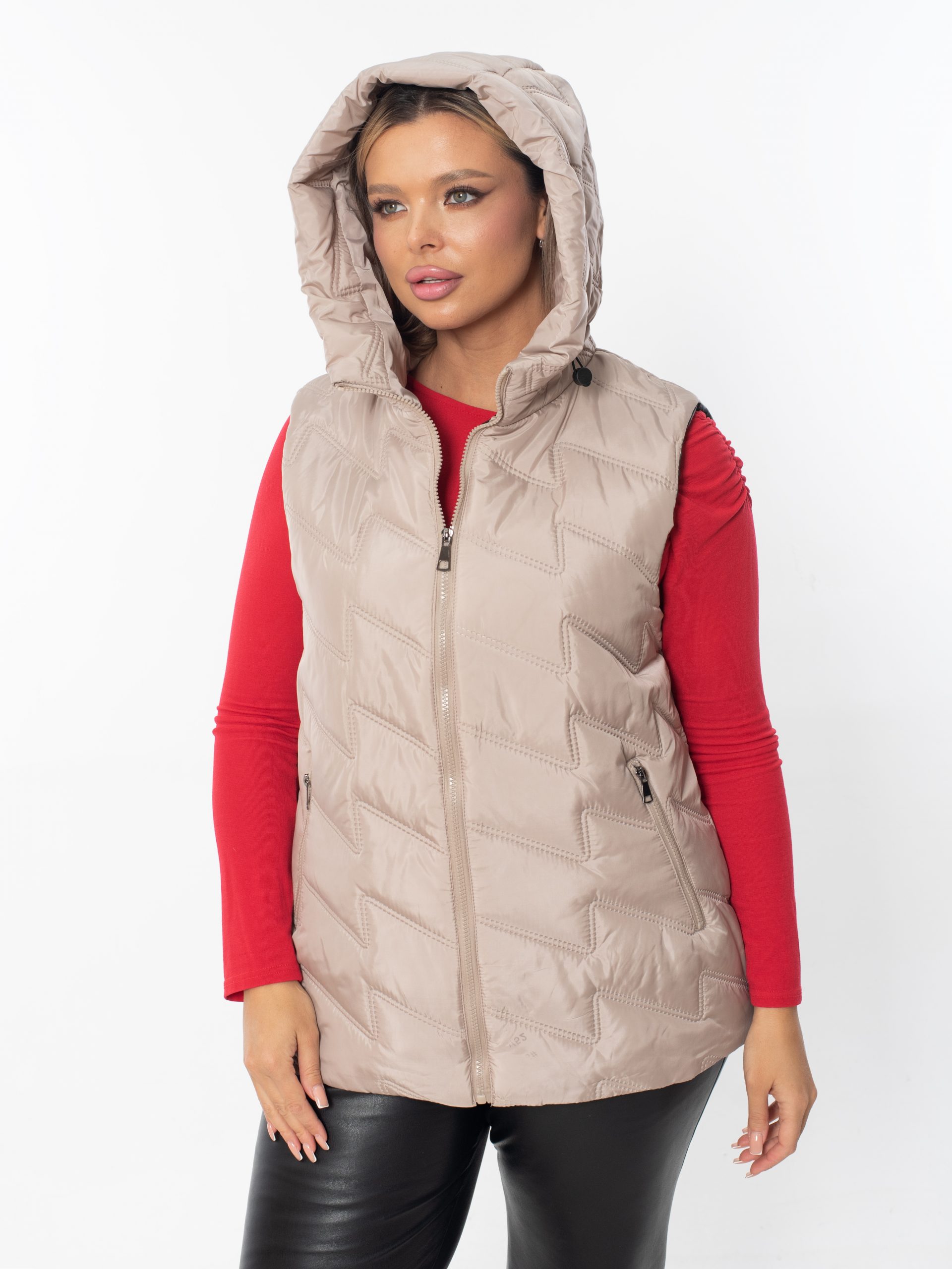 Жилет женский демисезонный оверсайз