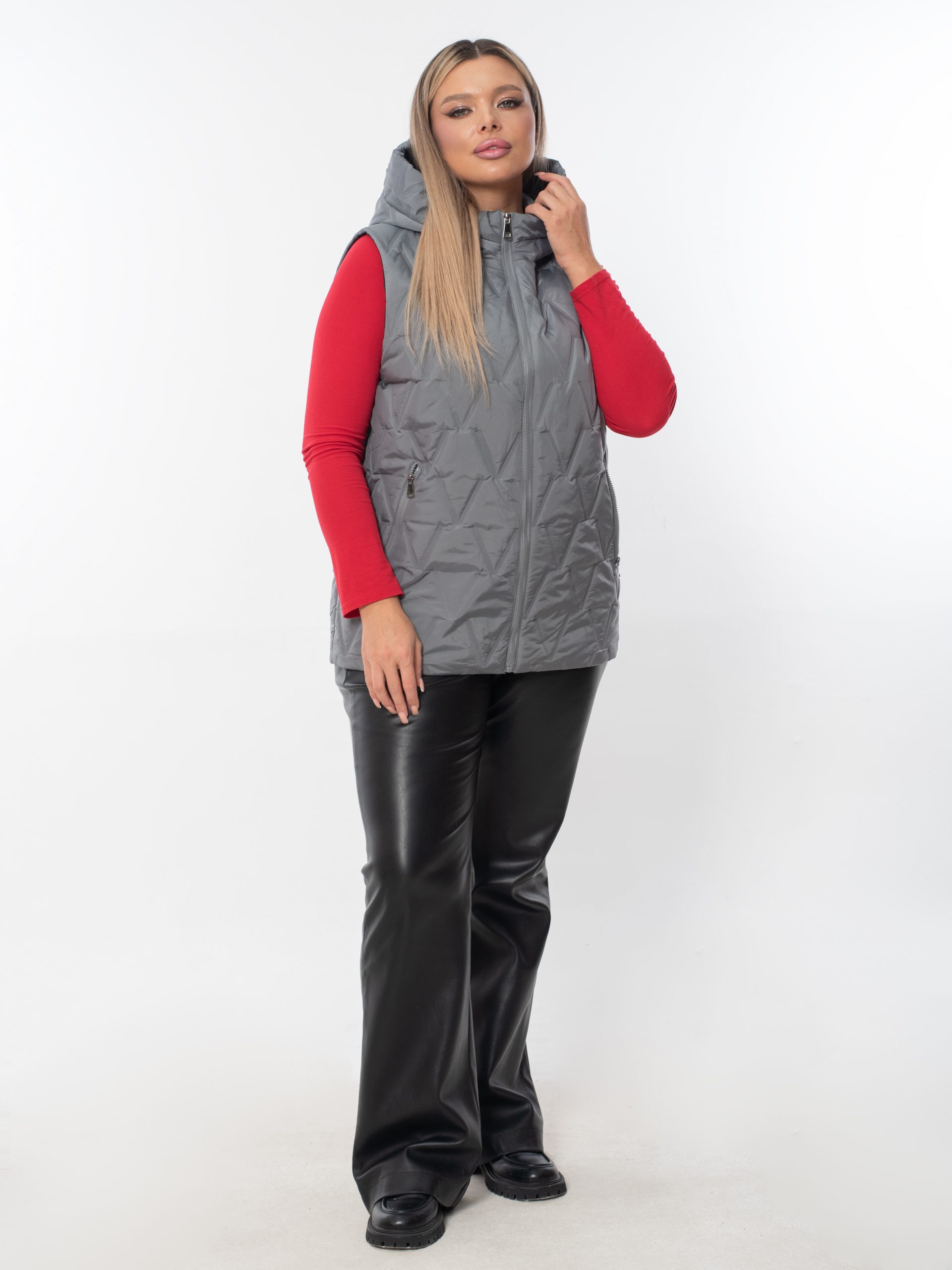 Жилет женский демисезонный оверсайз