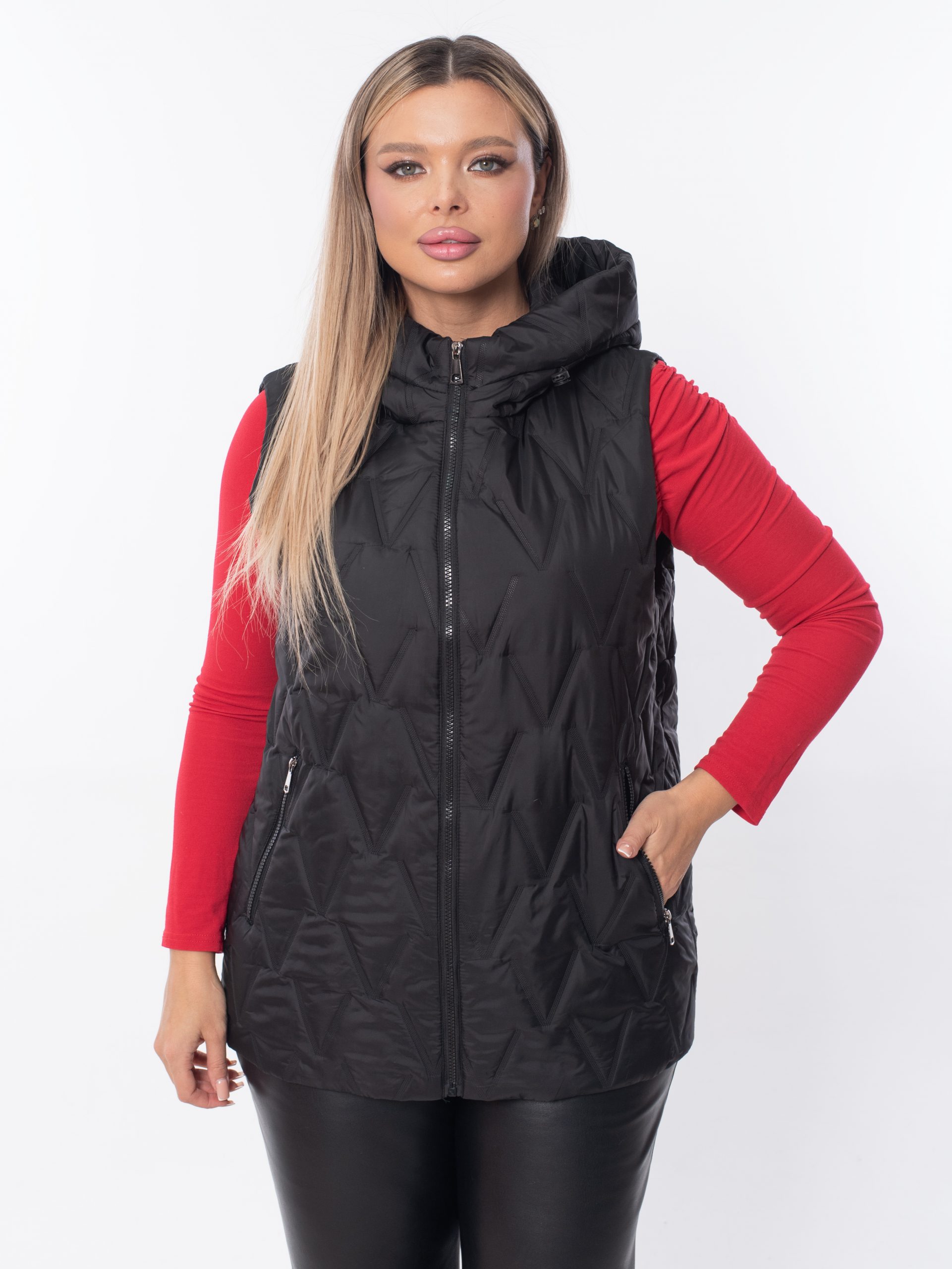 Жилет женский демисезонный оверсайз