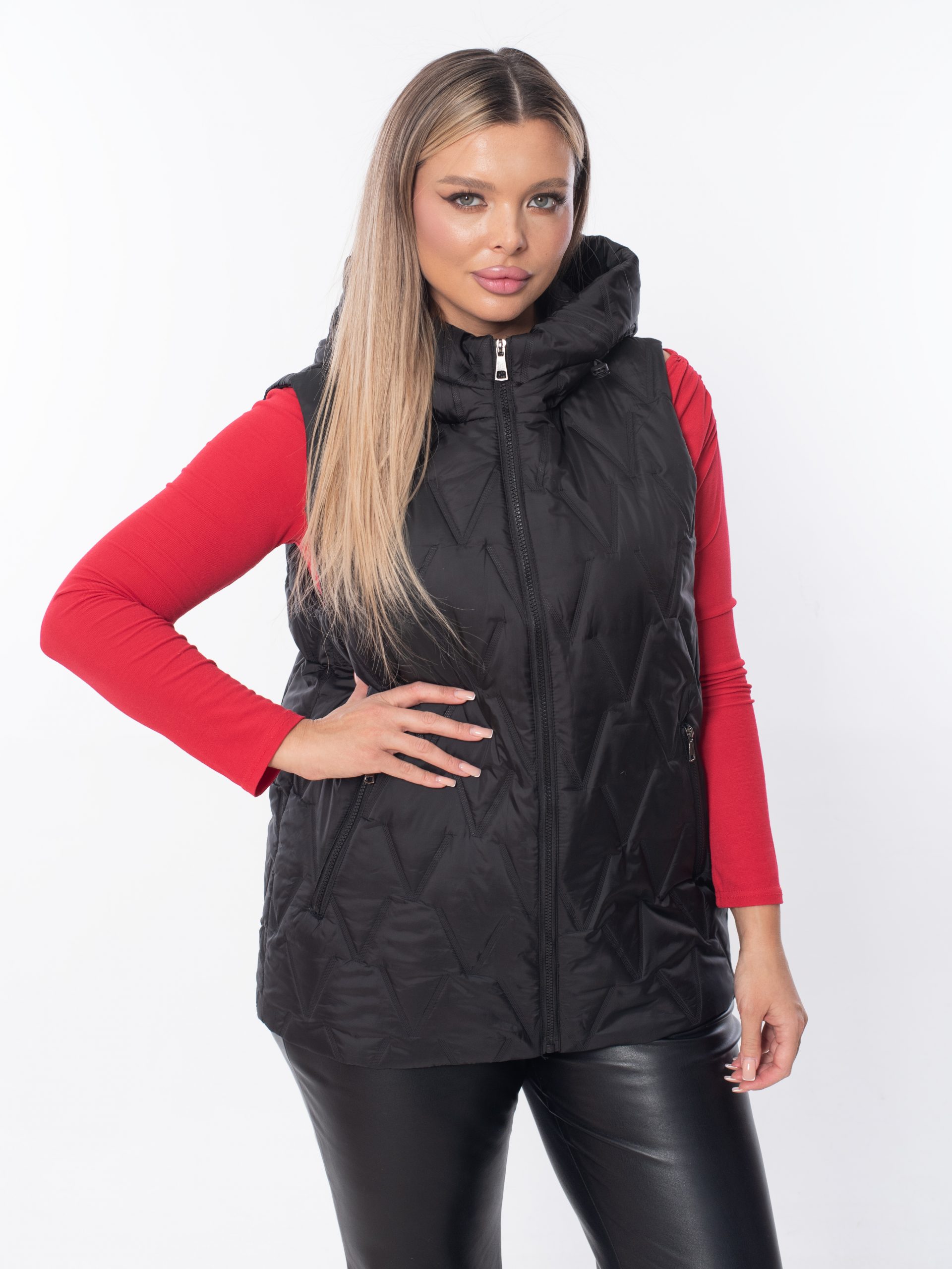 Жилет женский демисезонный оверсайз