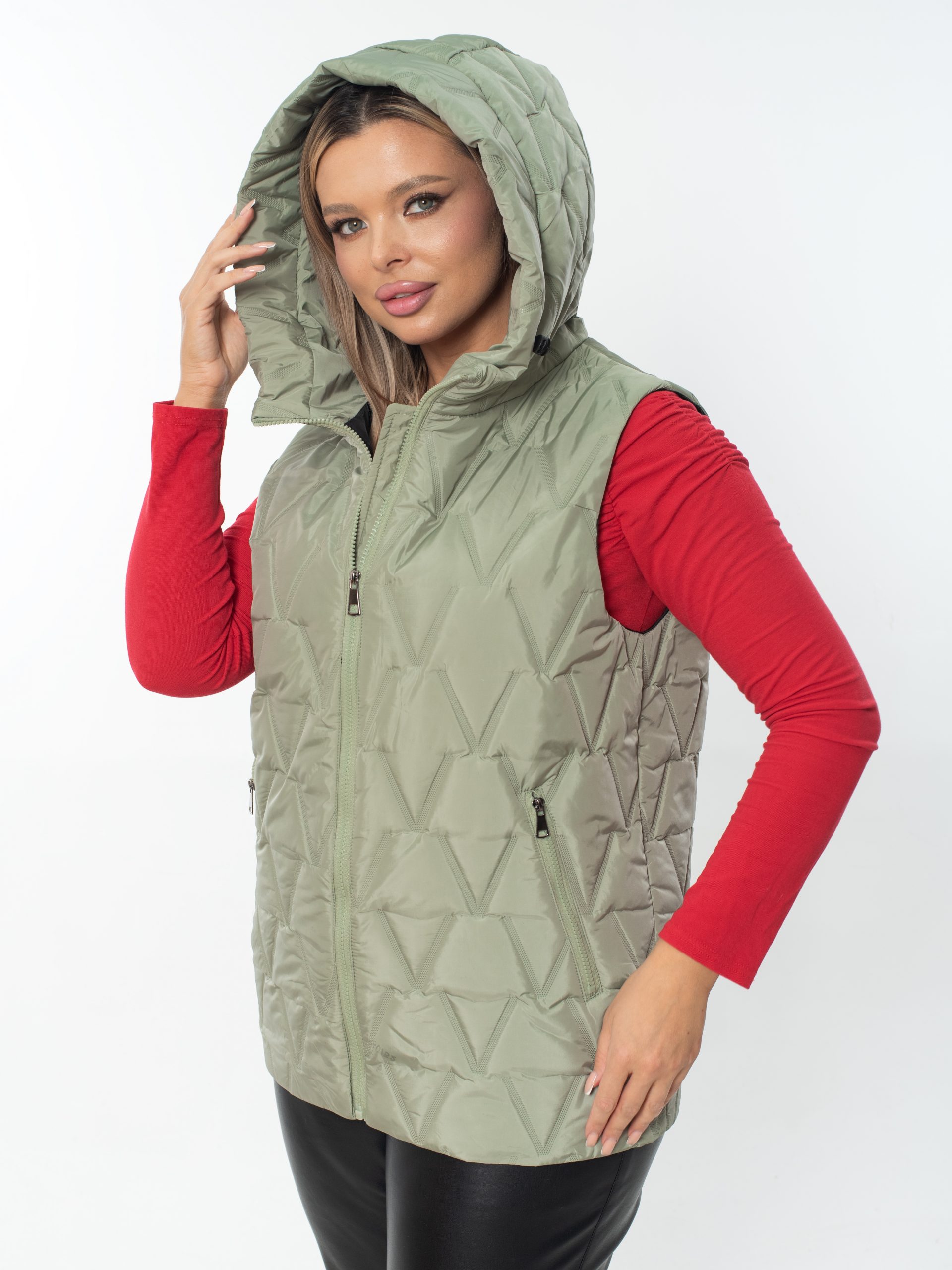 Жилет женский демисезонный оверсайз