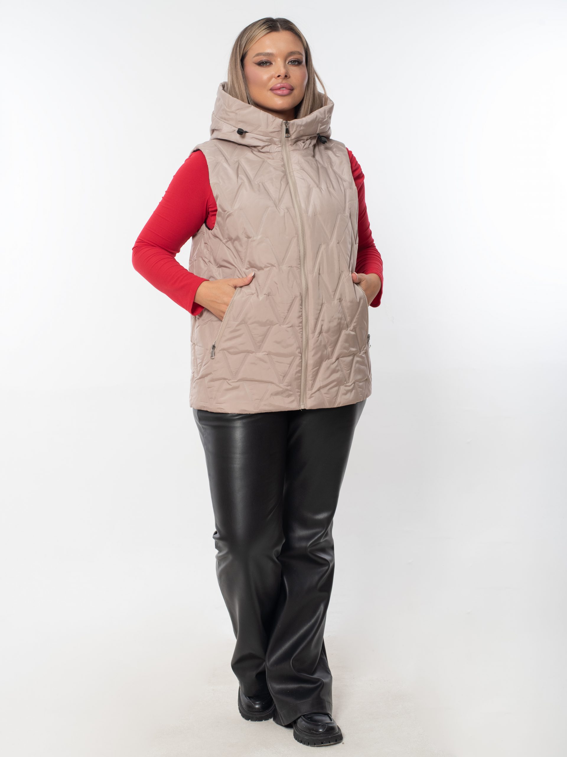 Жилет женский демисезонный оверсайз