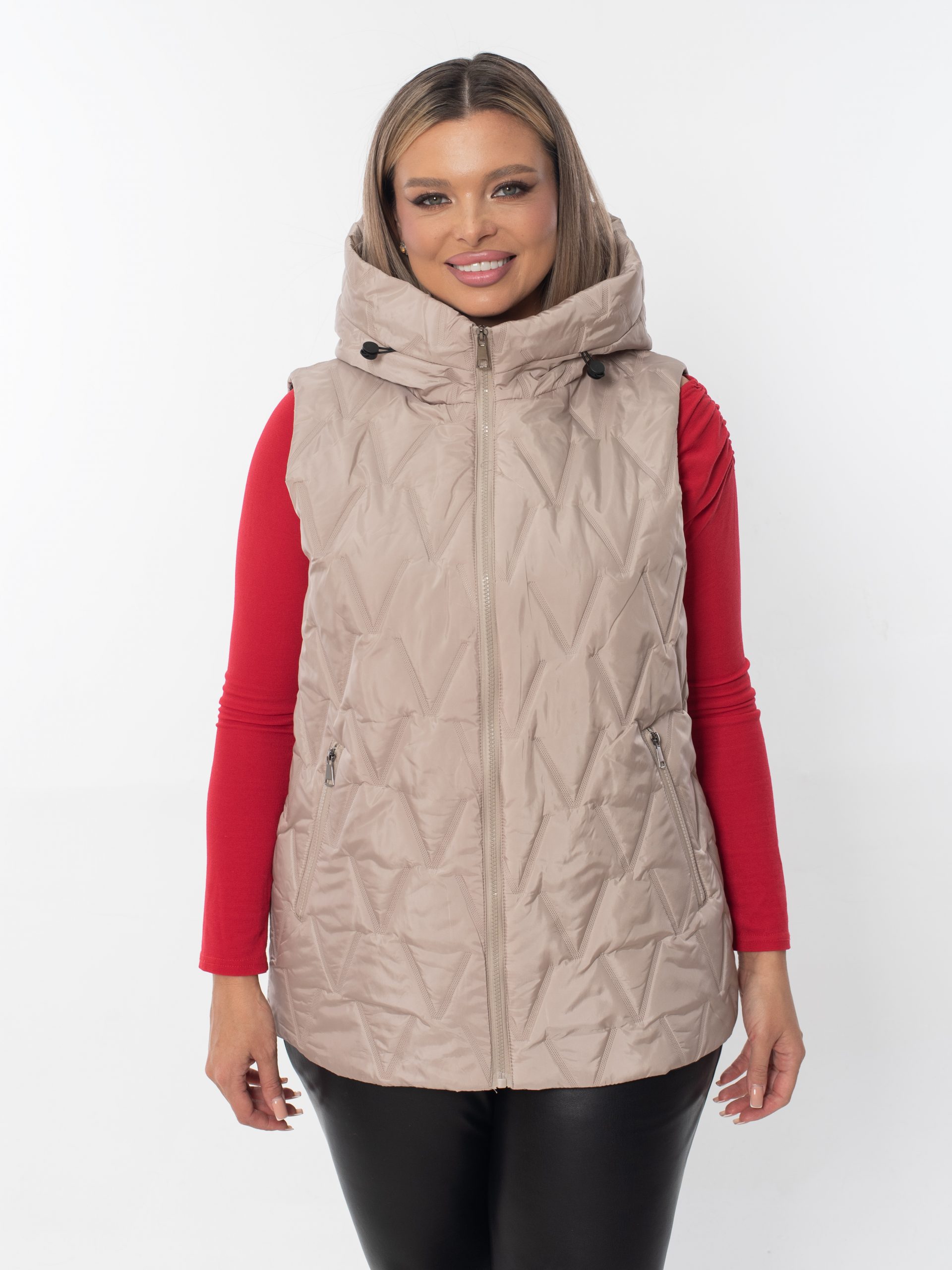 Жилет женский демисезонный оверсайз