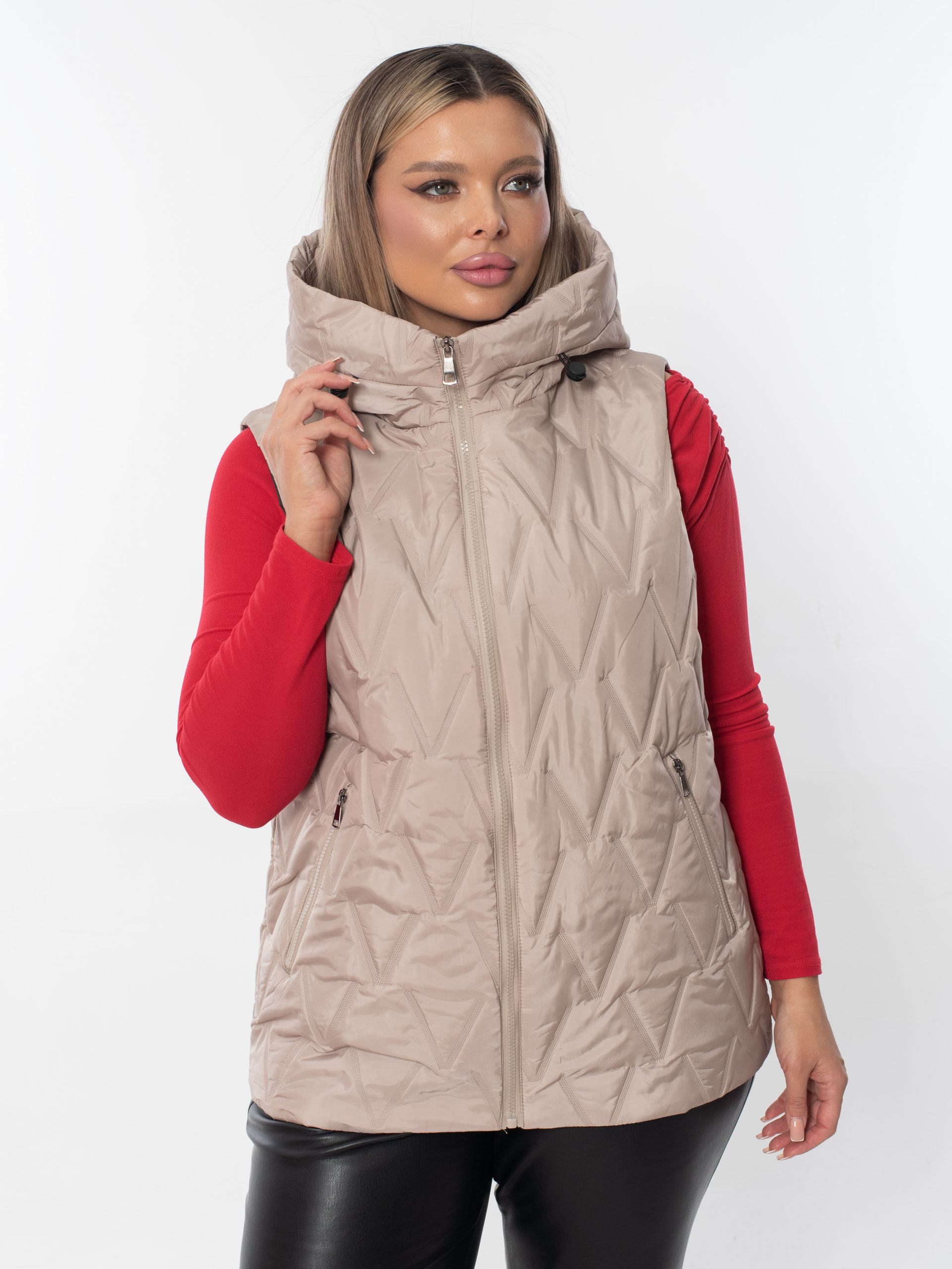 Жилет женский демисезонный оверсайз