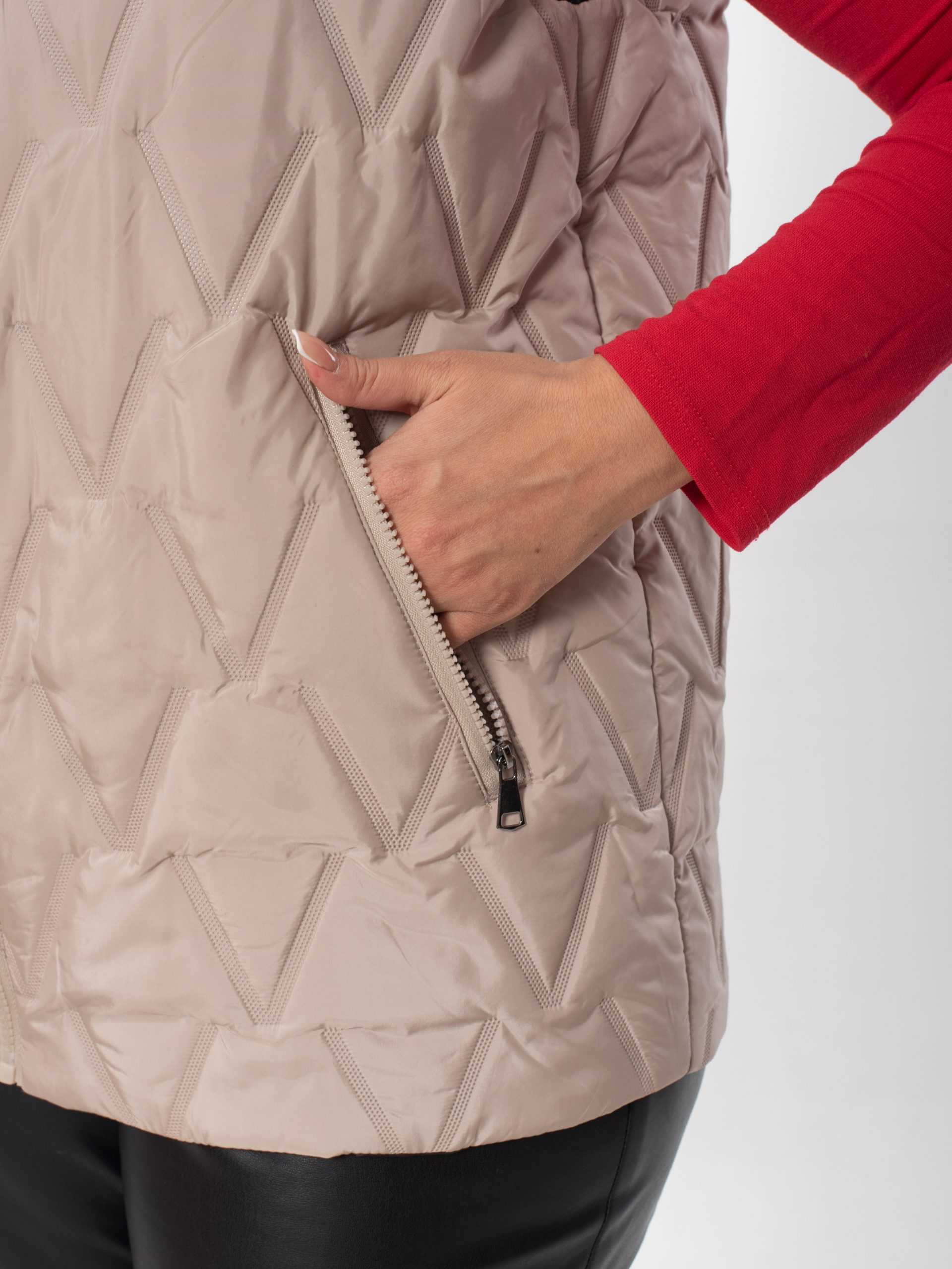 Жилет женский демисезонный оверсайз